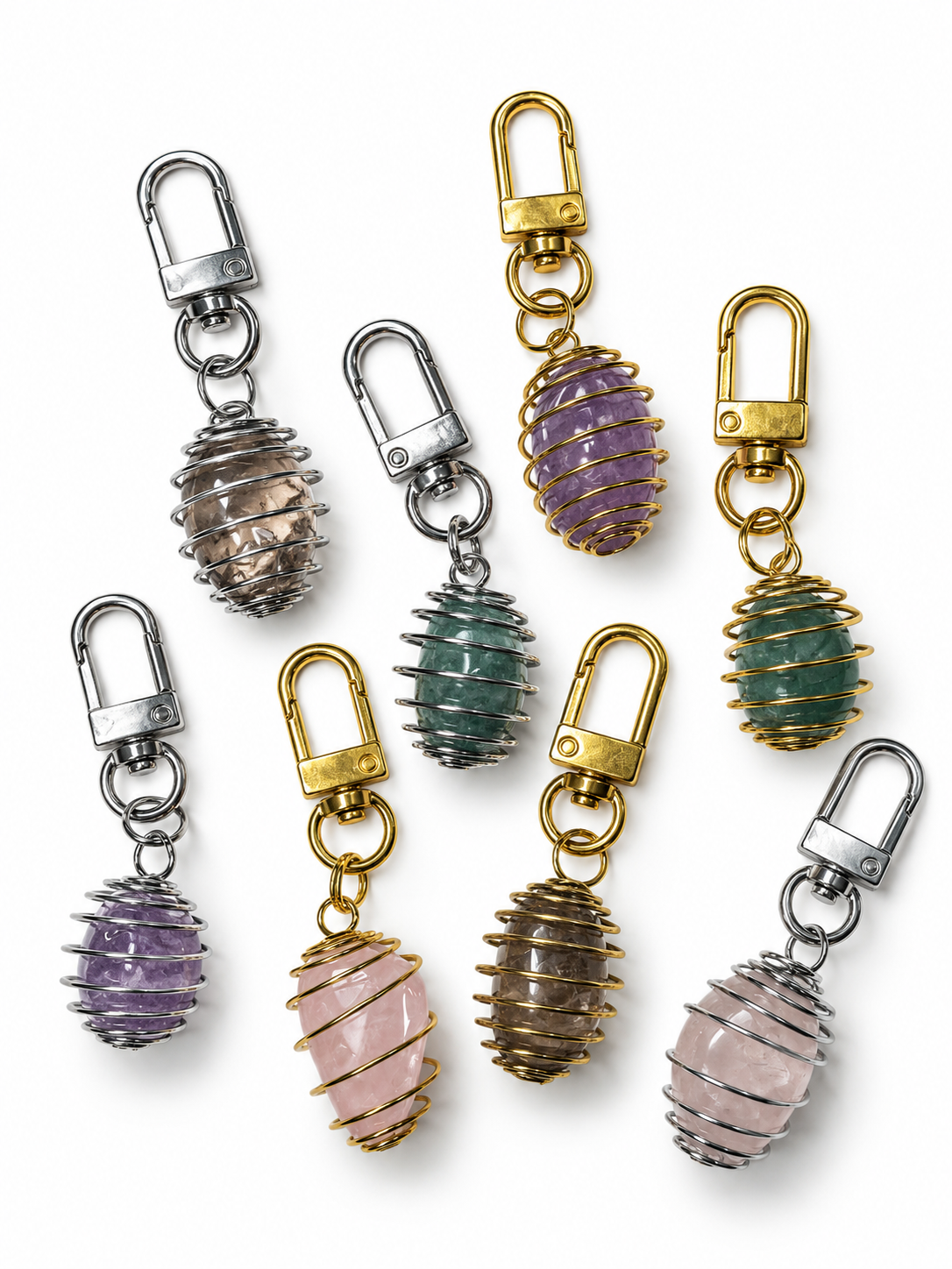 ROSE QUARTZ CRYSTAL CHARM