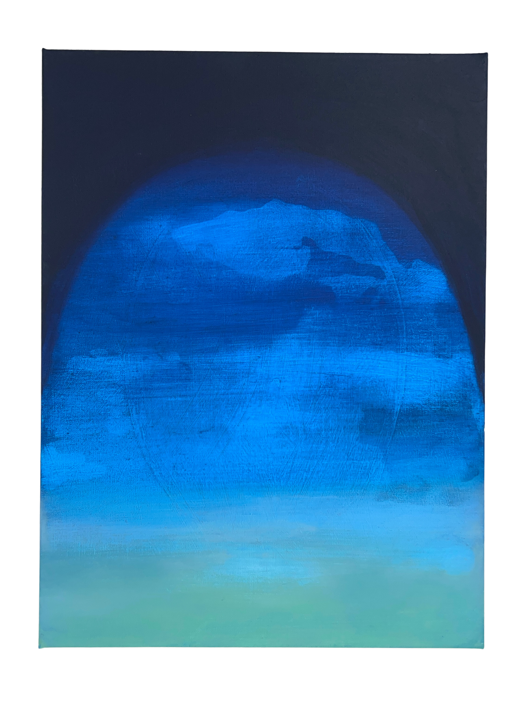 Veiled, 2026, acrylic on canvas, 16 x 12 inches