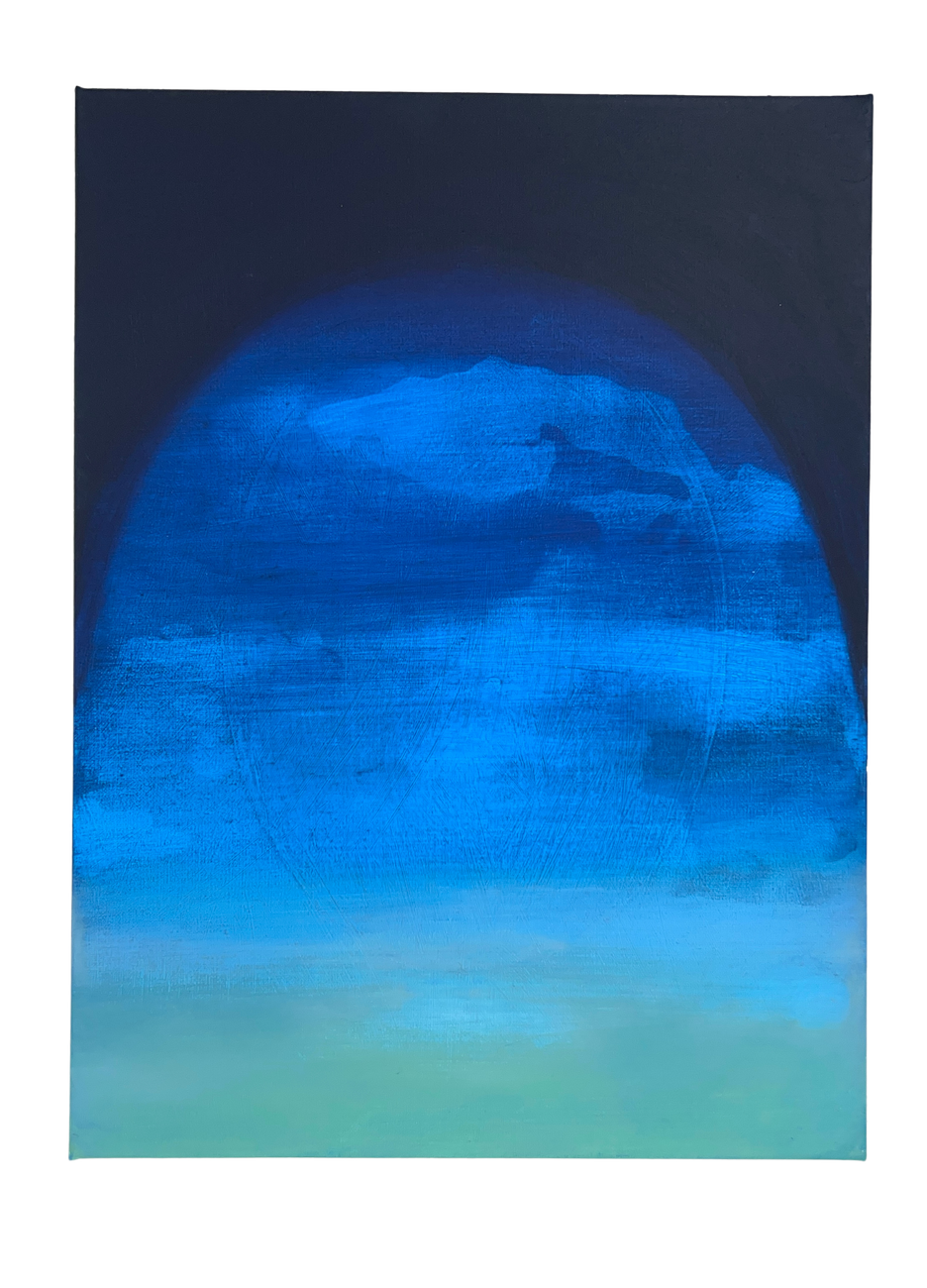 Veiled, 2026, acrylic on canvas, 16 x 12 inches