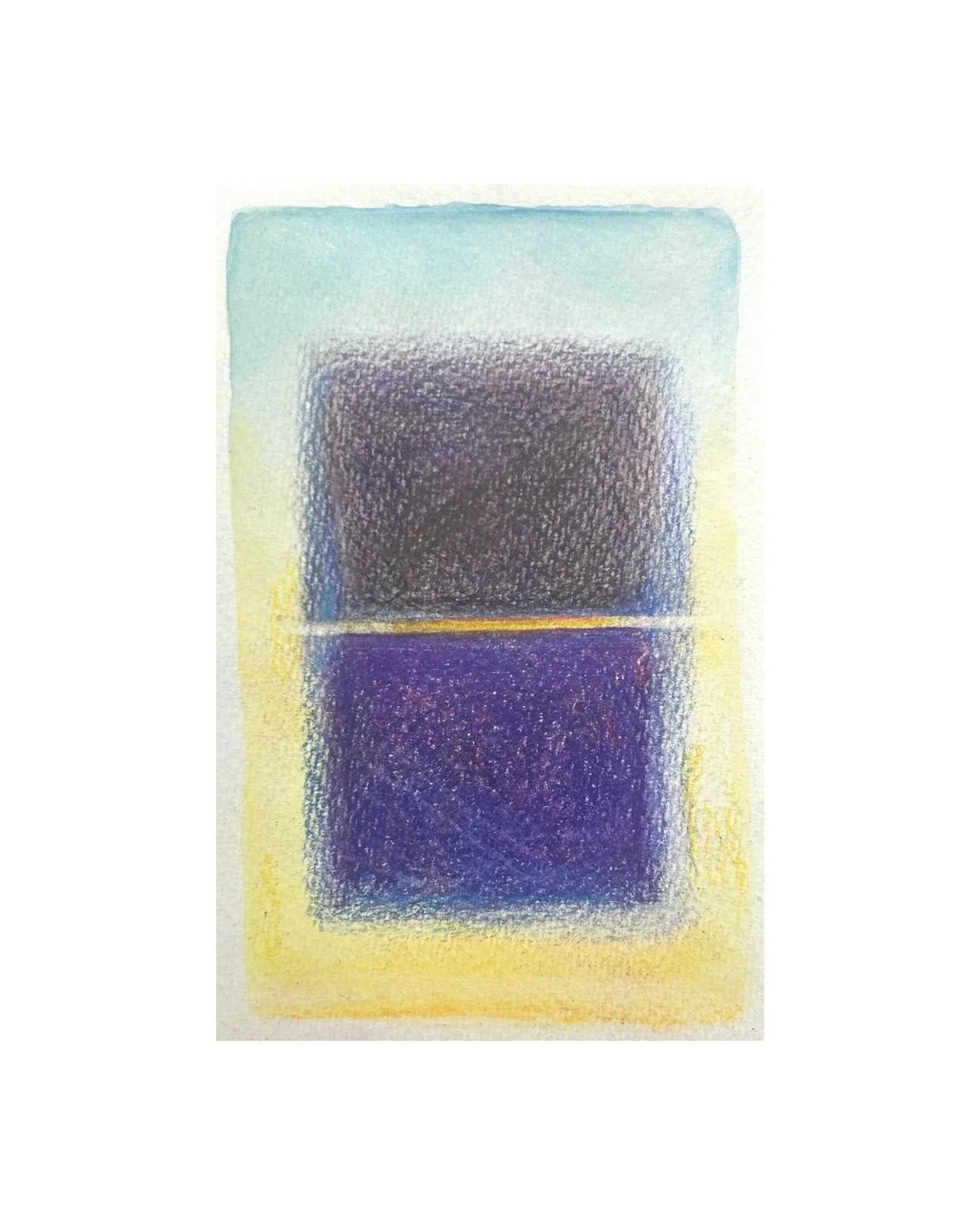Samsara, 2025, watercolor & pencil on paper, 6 x 4 inches