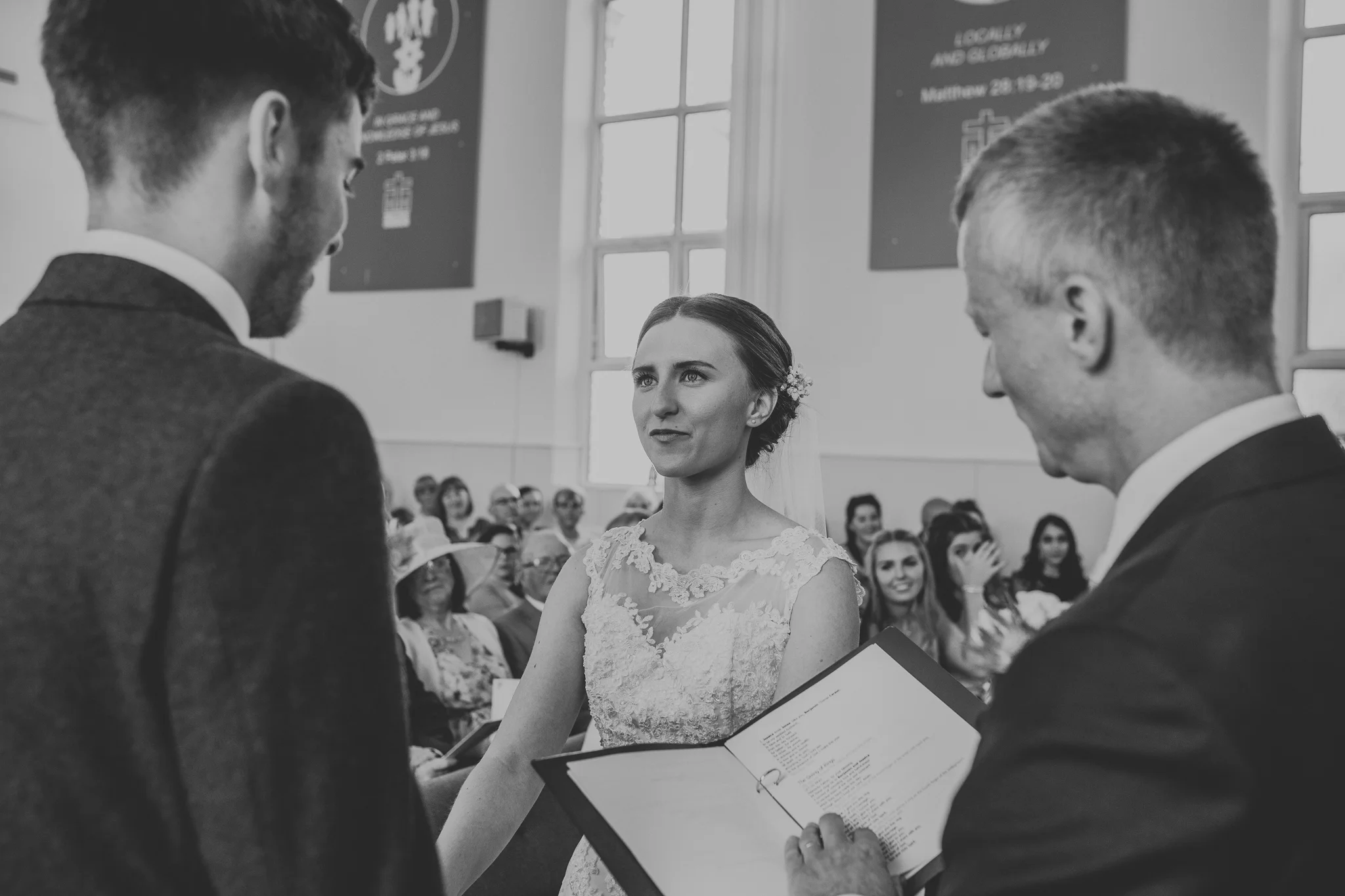 Jess and Ben - Liverpool wedding - Jess saying her vows