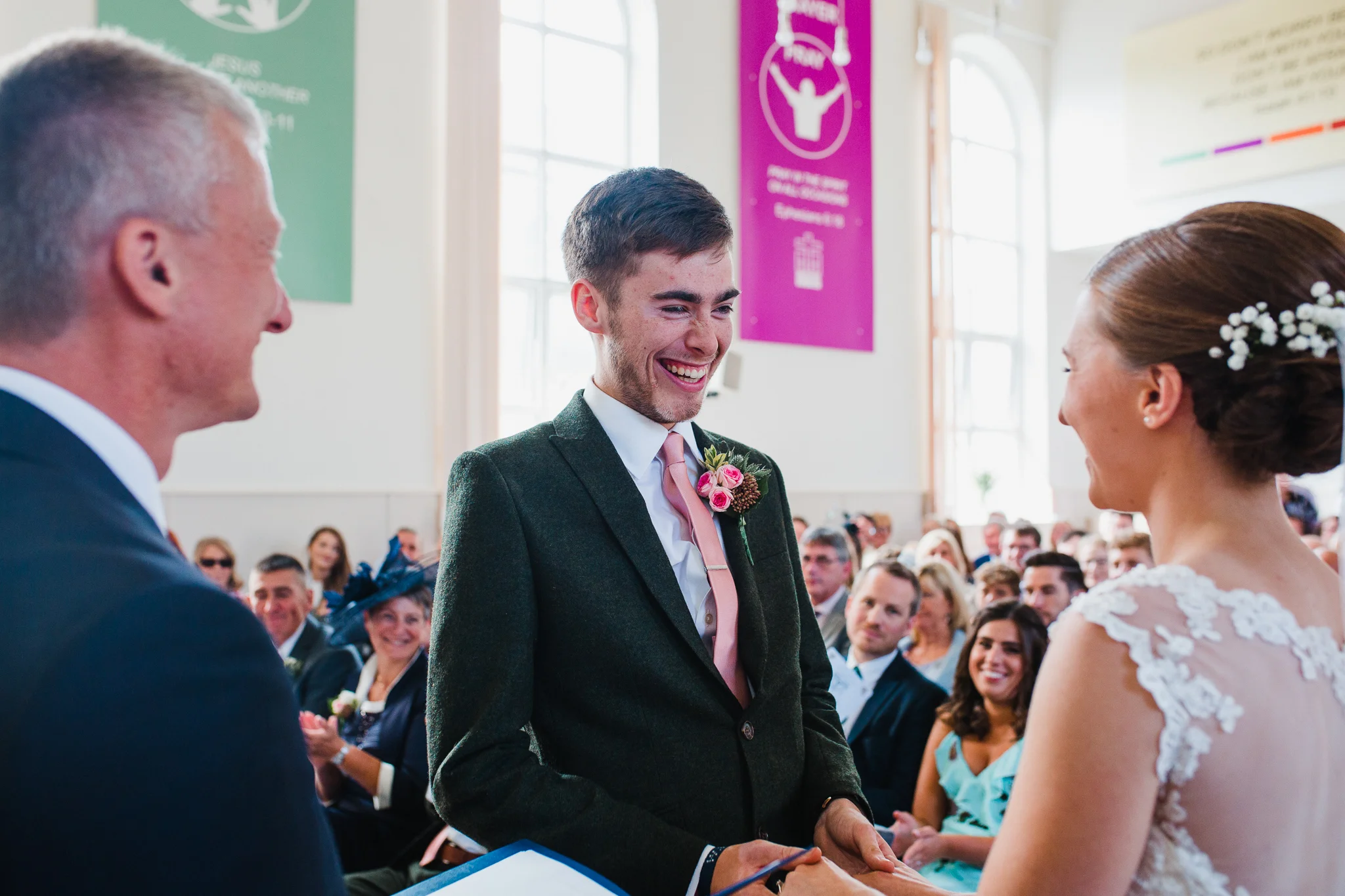 Jess and Ben - Liverpool wedding - Ben saying his vows