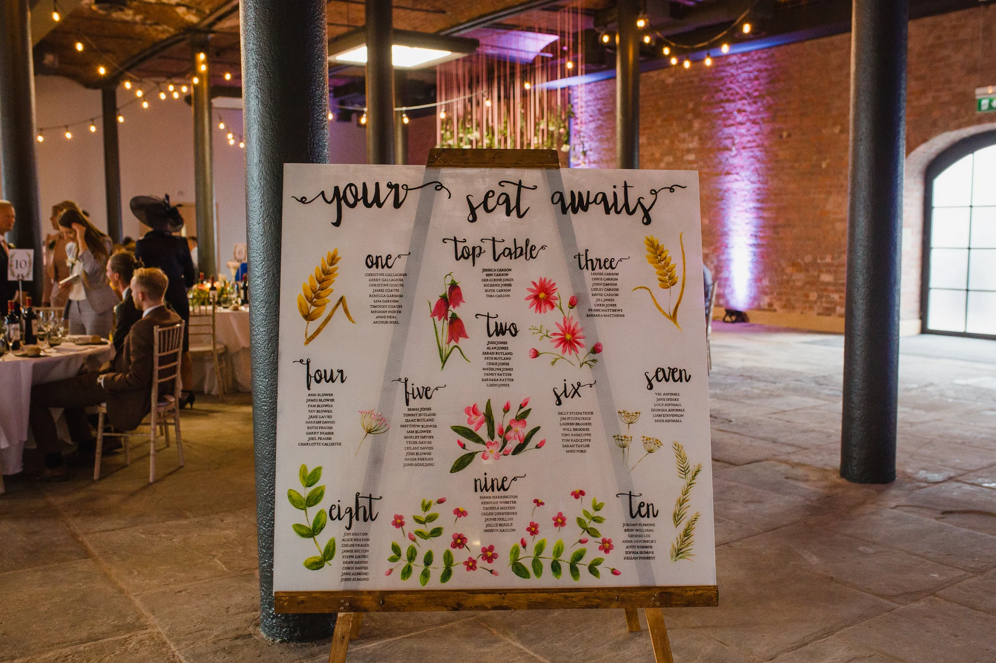 Jess and Ben - Liverpool wedding - table setting