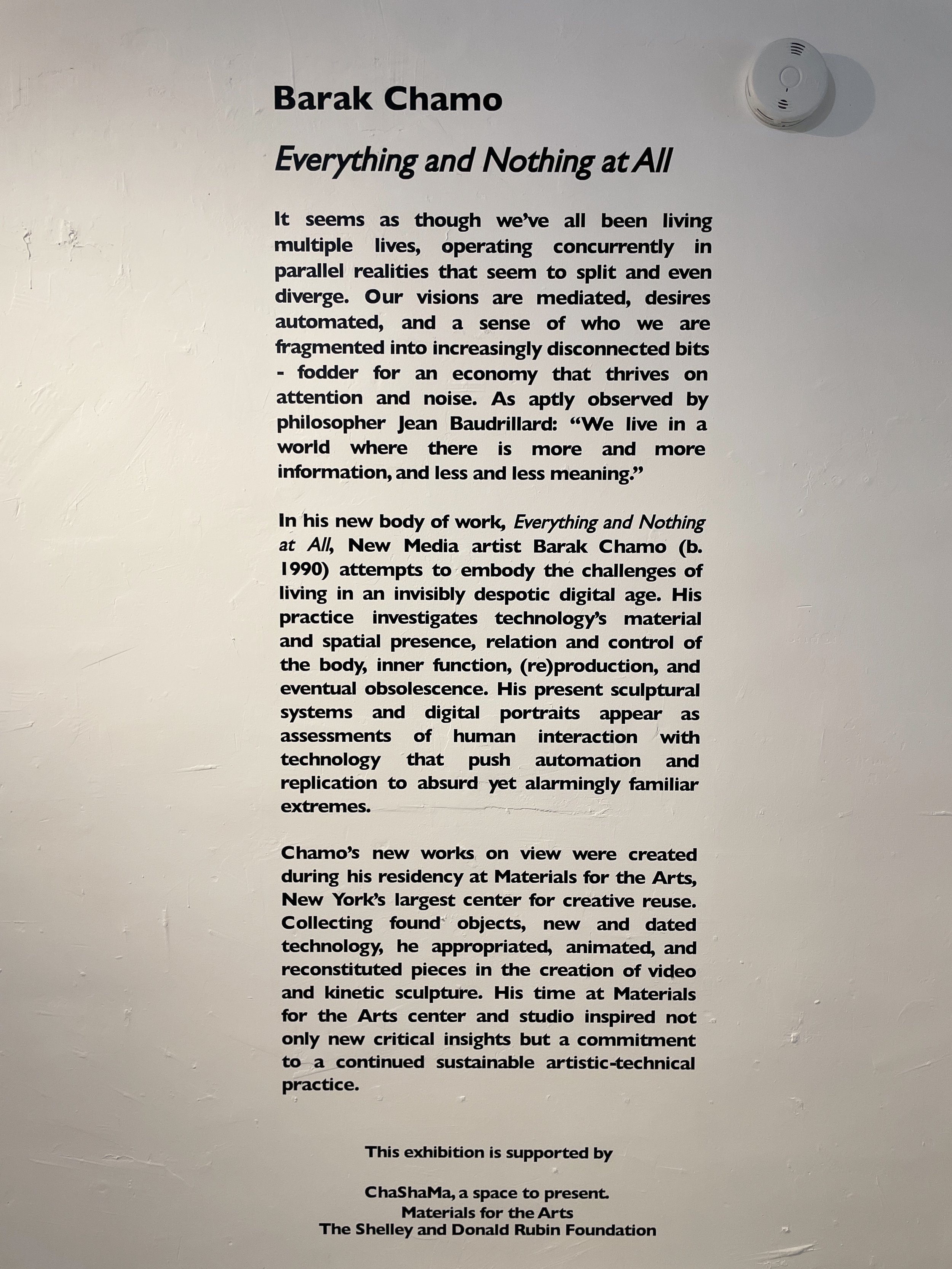 Everything Nothing At All Barak Chamo