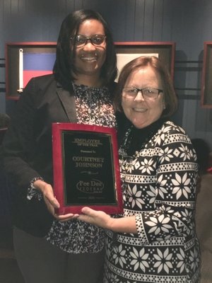 2018 Employee of the Year Courtney Johnson