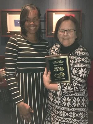 10 year award to Kenya Nelson