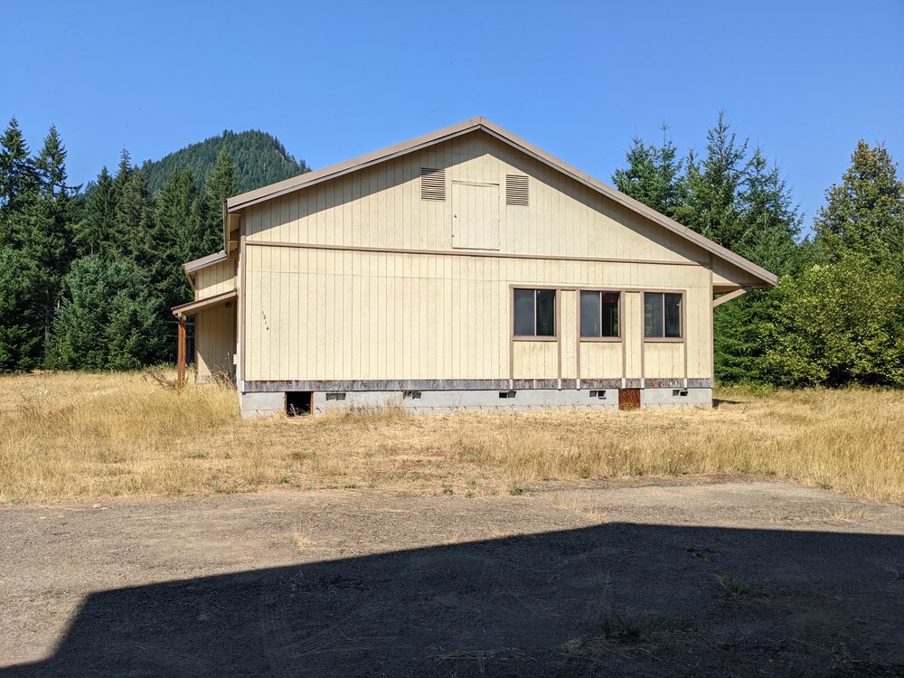 Infant room porch will have direct access to USFS field and incredible climbing tree