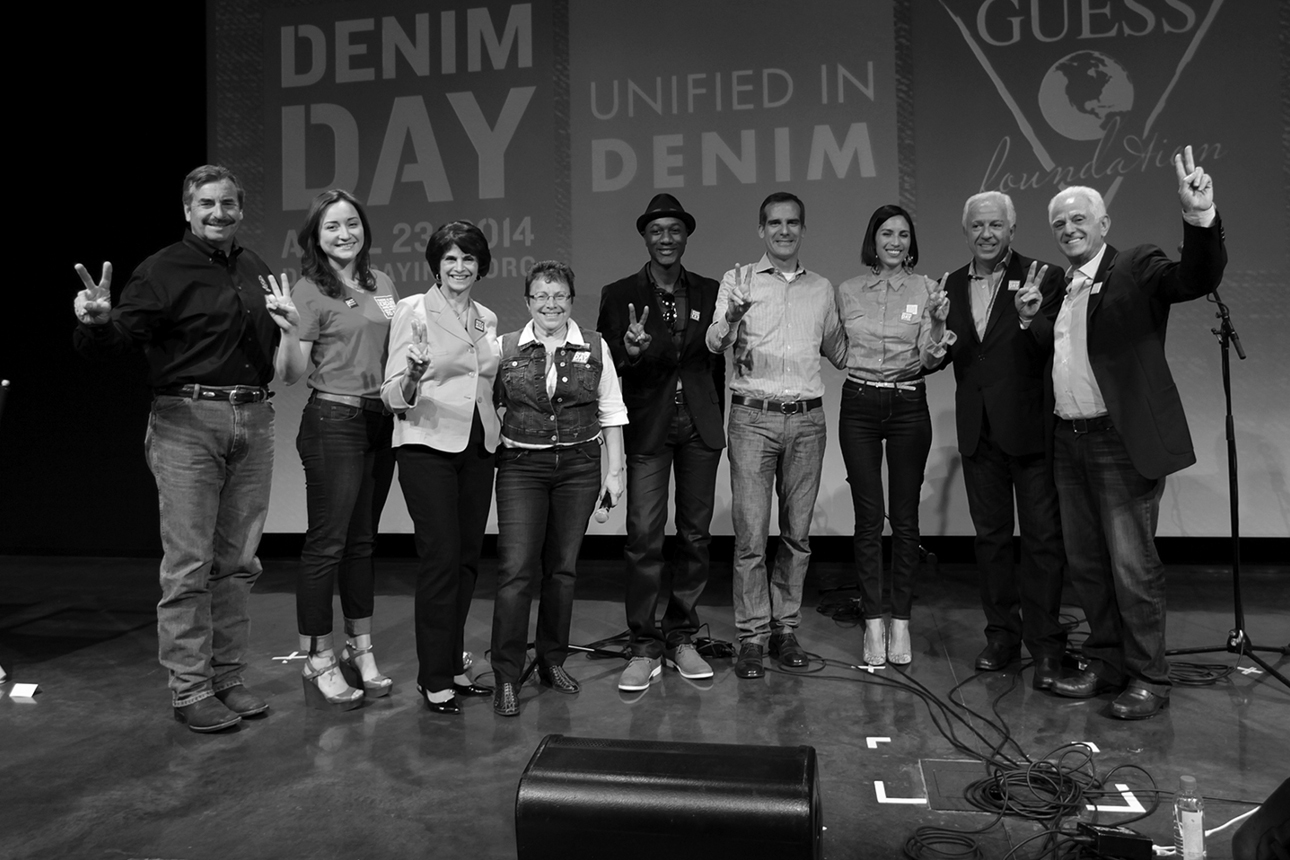  Peace Over Violence 15th anniversary of Denim Day at GUESS? Inc. Headquarters on April 23, 2014 in Los Angeles, California. 