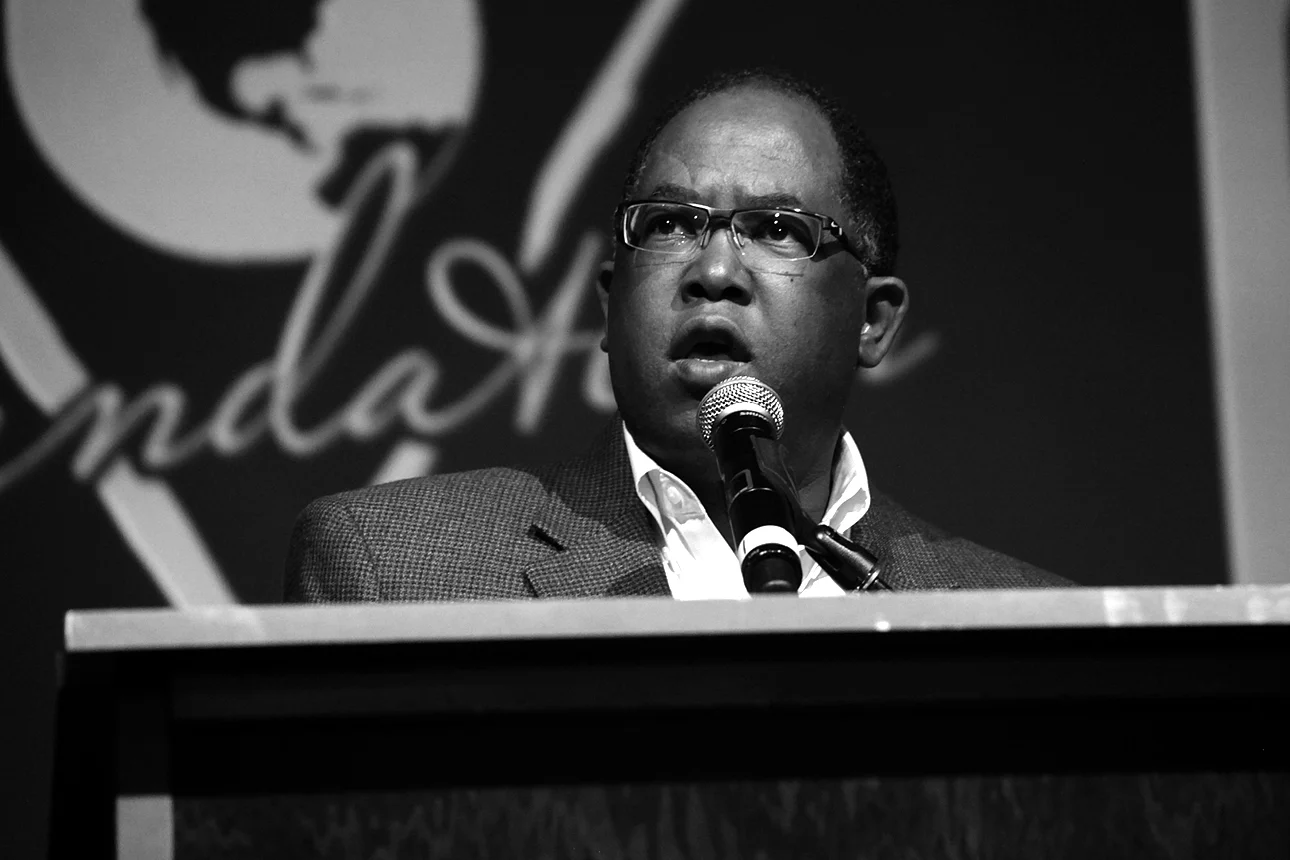 Supervisor Mark Ridley-Thomas at GUESS? Inc. Headquarters on April 29, 2015 in Los Angeles, California.