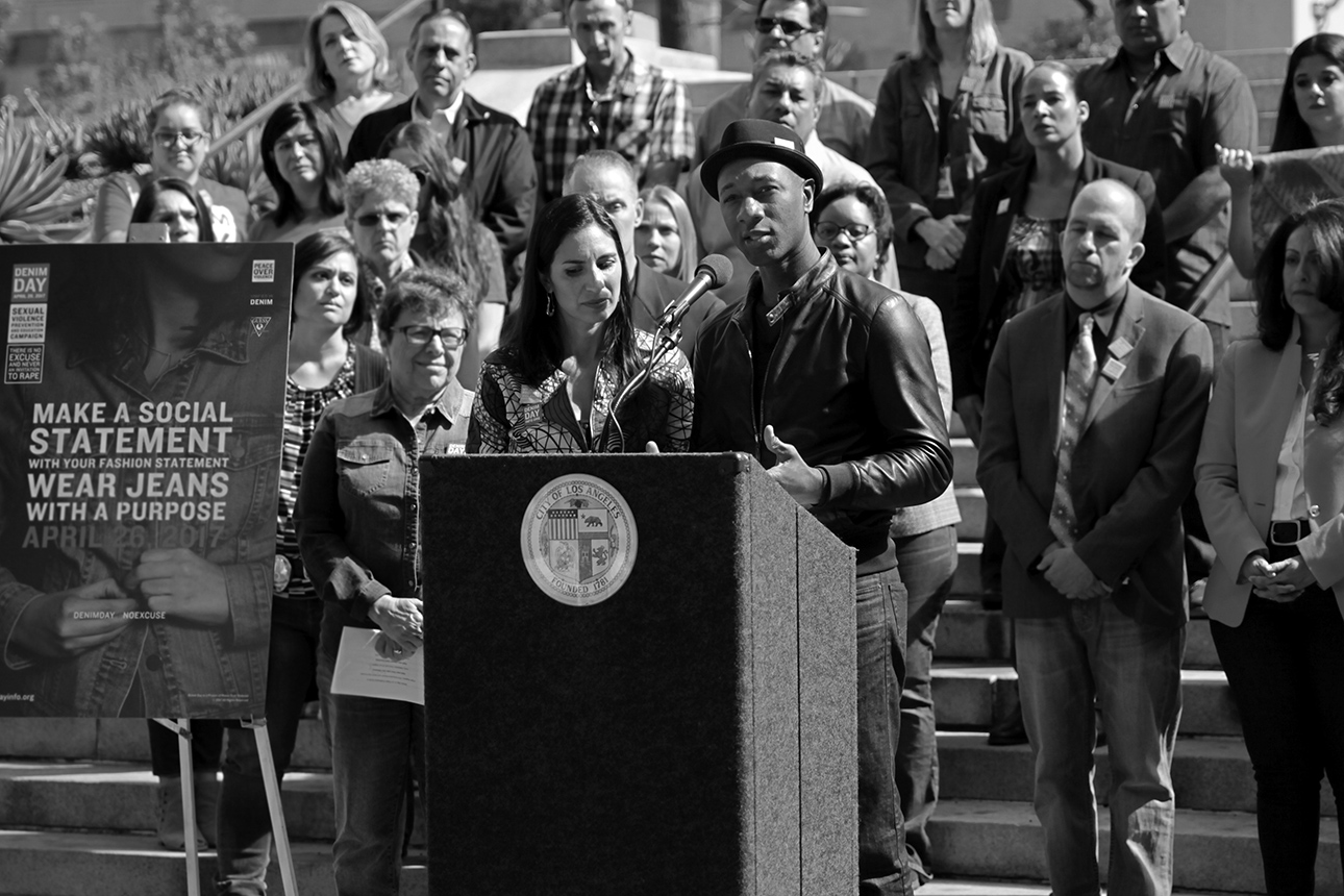  Maya Jupiter and Aloe Blacc, Denim Day Spokescouple and Artivists 