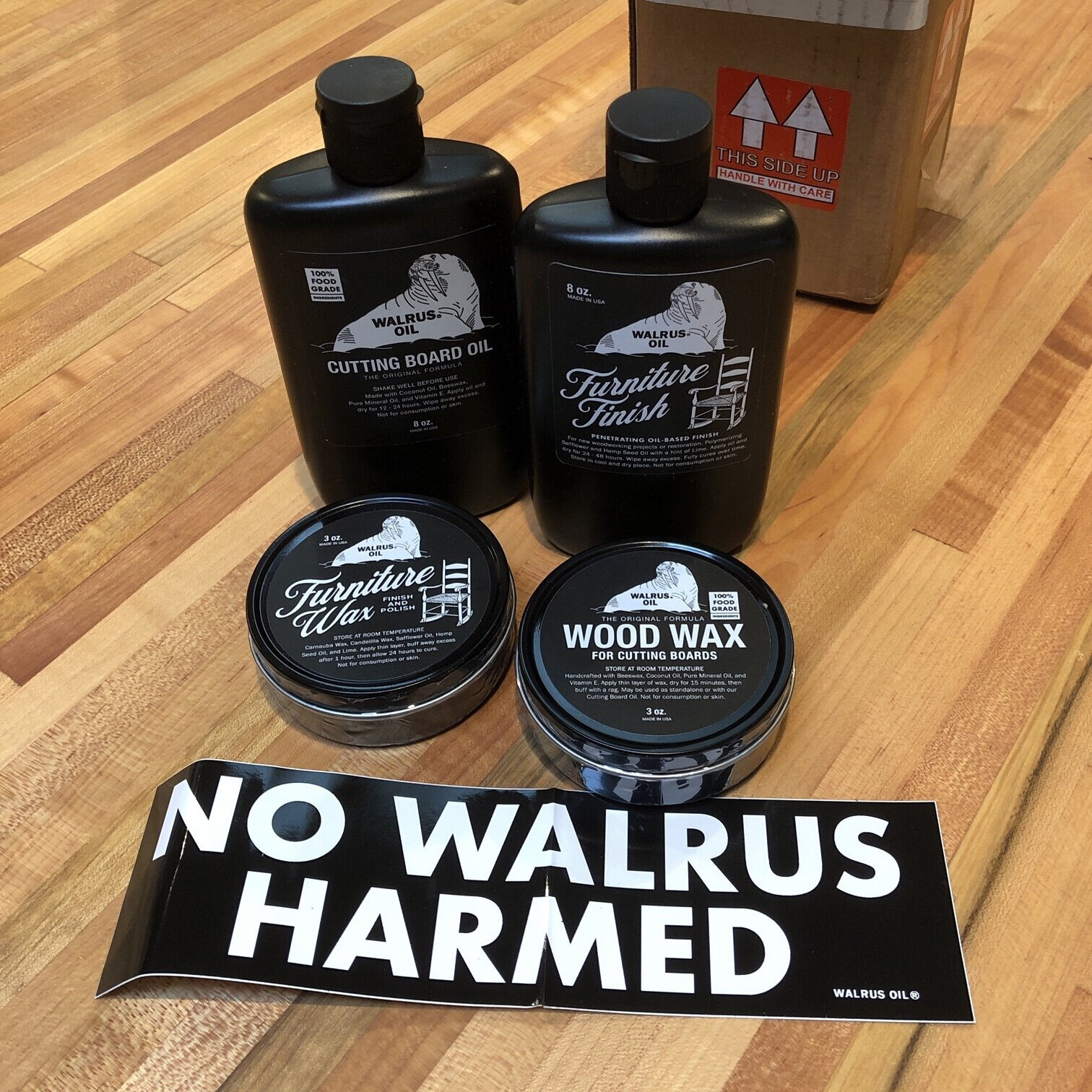 Walrus Oil Cutting Board Wood Wax 3oz