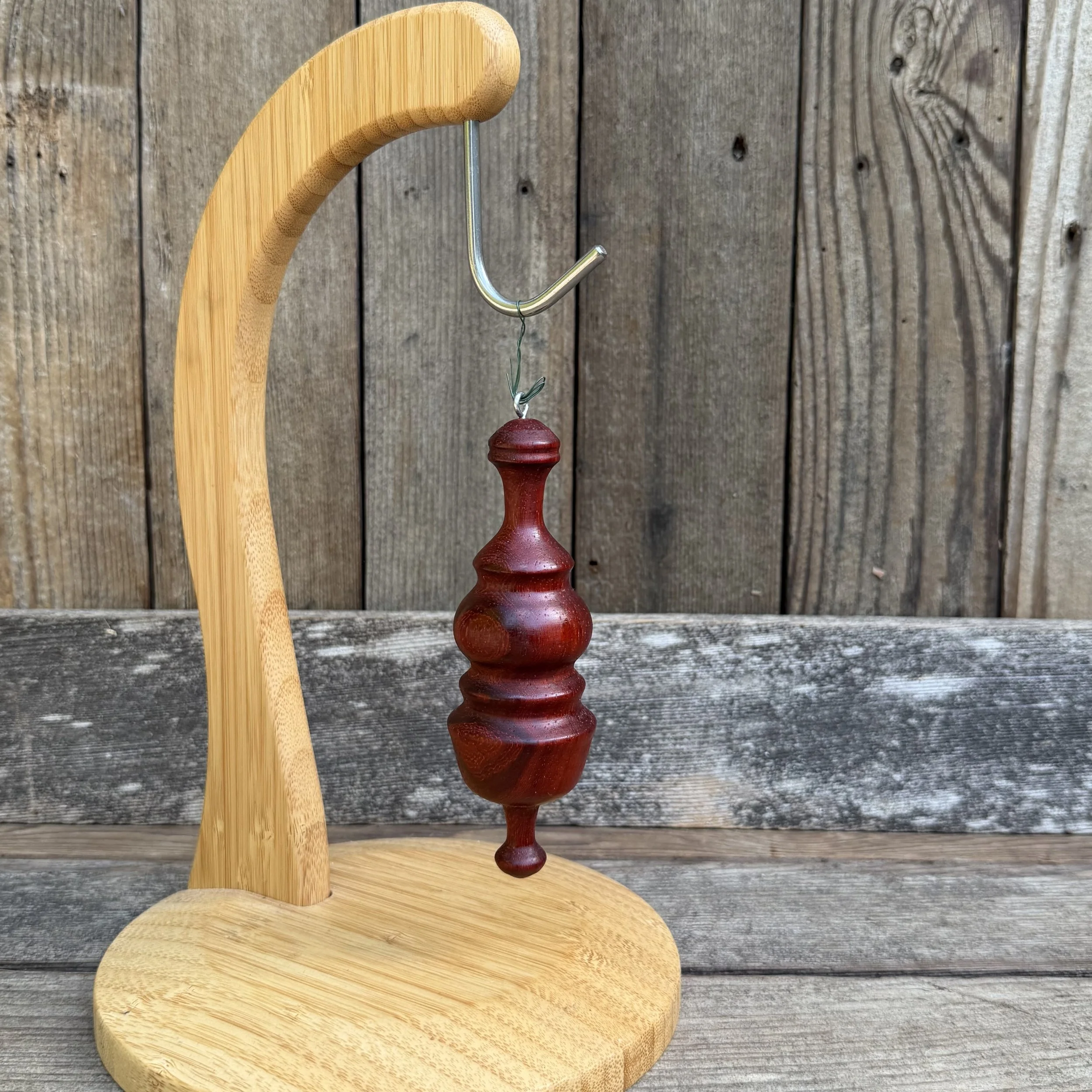 #111 - Wooden Ornament - Padauk Wood