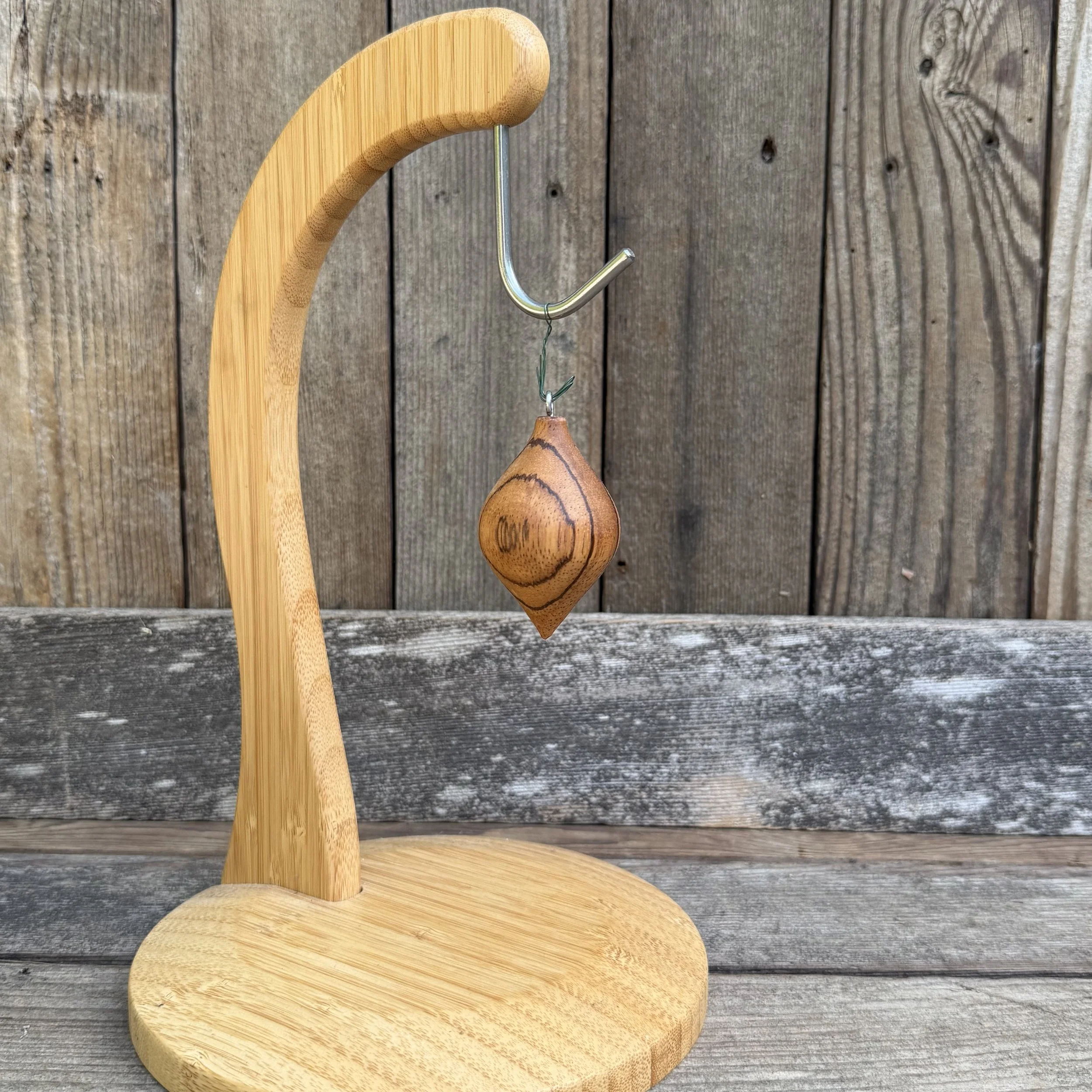 #103 - Wooden Ornament - Zebrawood