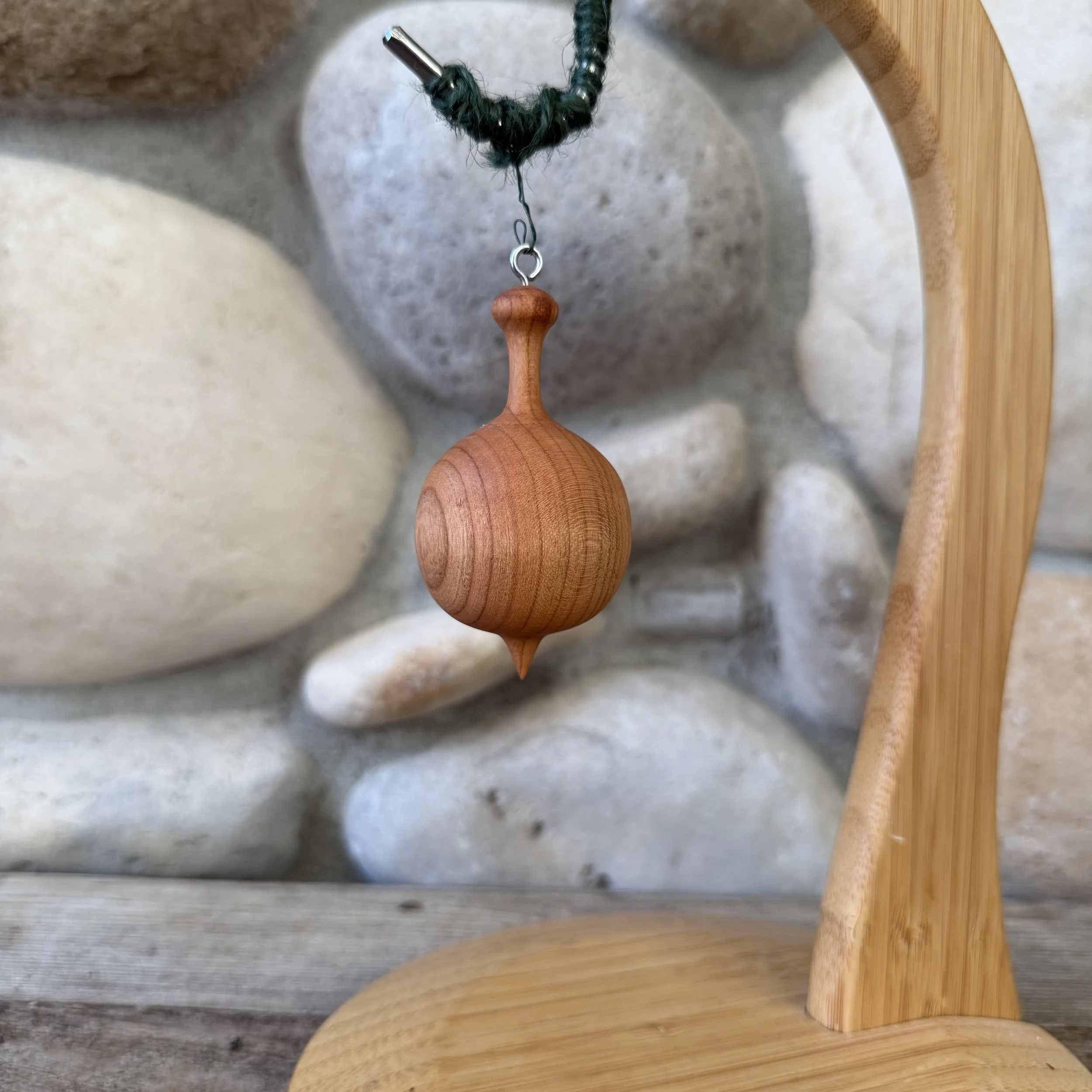 #122 - Wooden Ornament - Cherry Wood