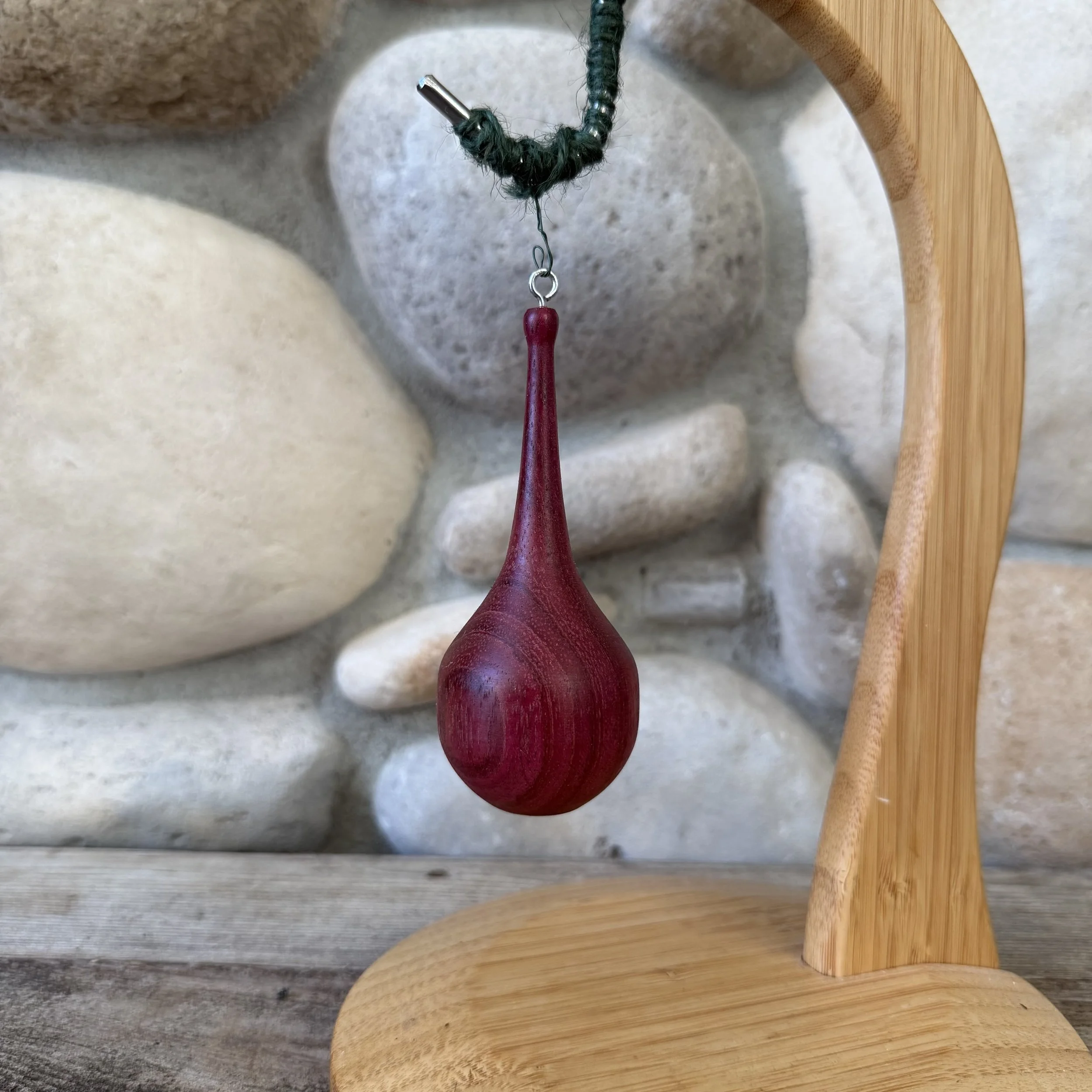 #121 - Wooden Ornament - Purpleheart Wood