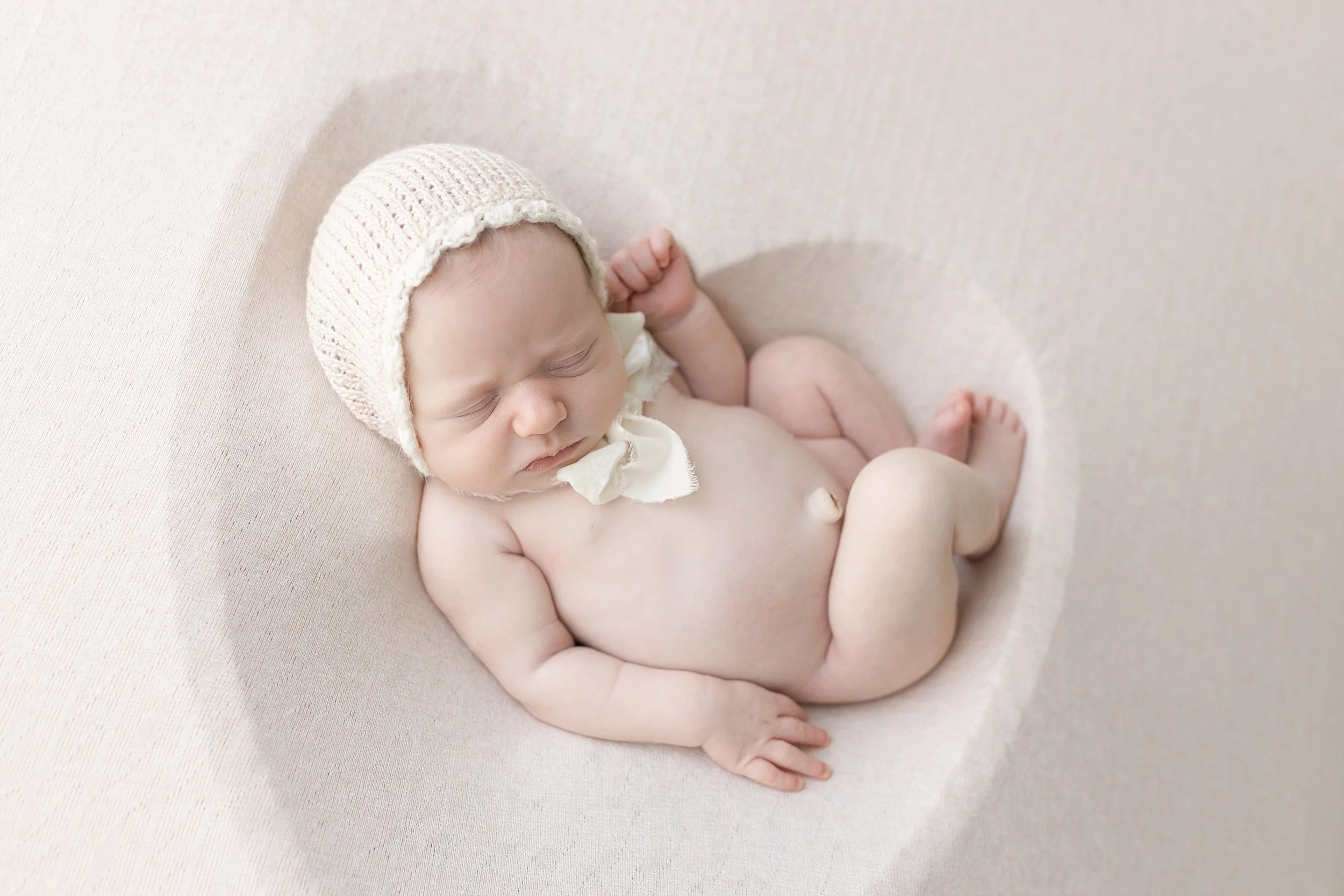 Gorgeous Blush Studio Newborn Photography Session in Augusta, GA