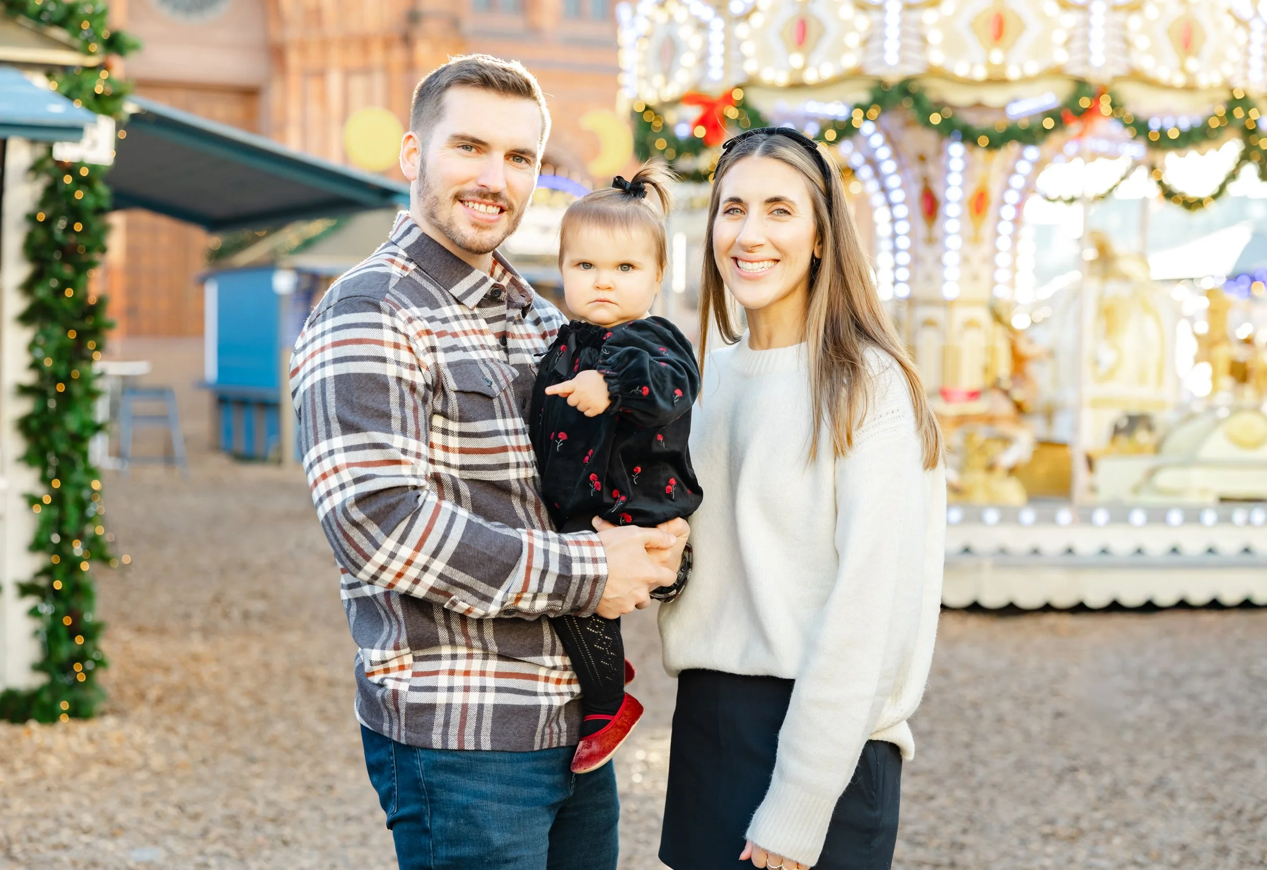 Christmas Market Family Session in Wiesbaden, Germany