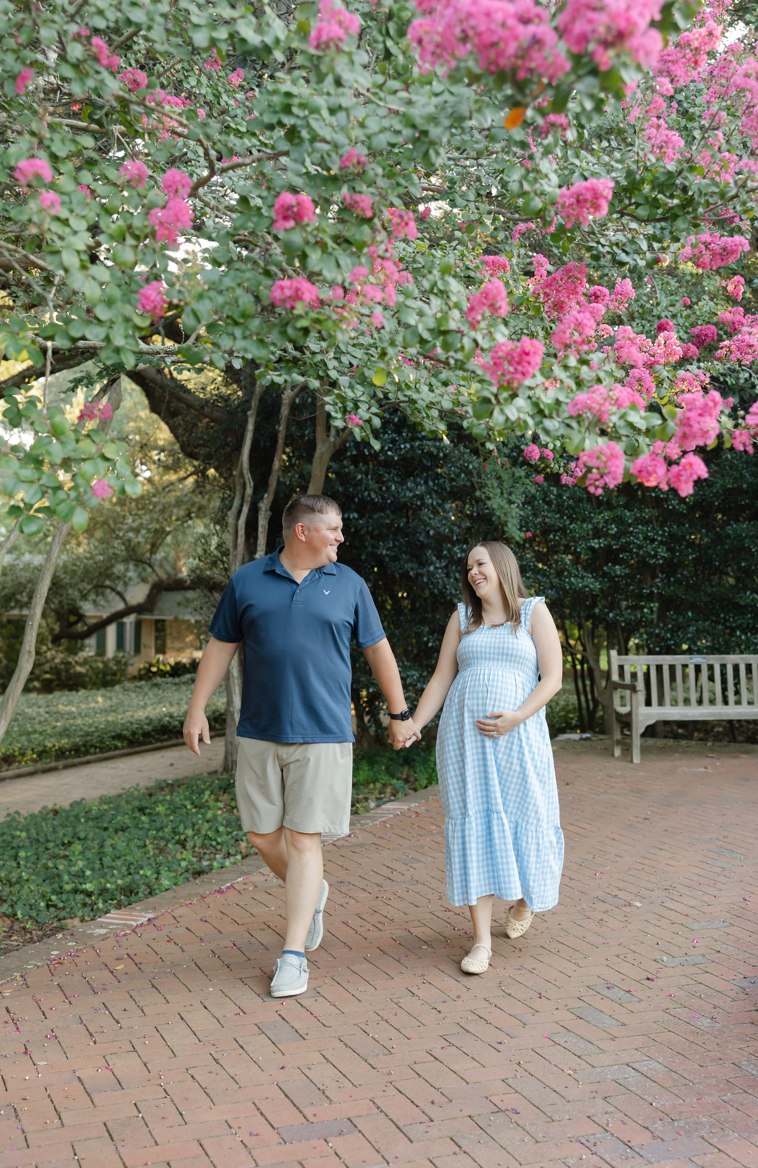 Romantic outdoor maternity photography session in Aiken, SC