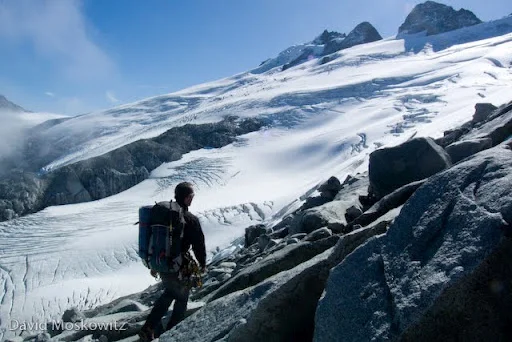 Challanger Glacier, the largest glacier in this part of the North Cascades