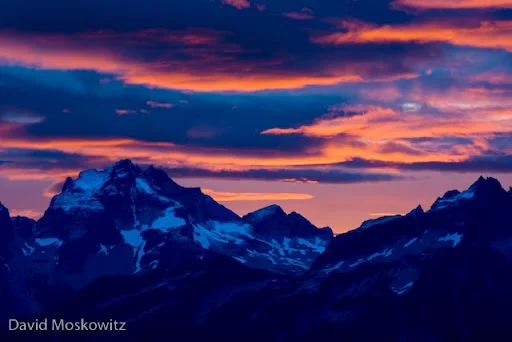 Sunrise over Mount Redoubt.North Cascades, Washington