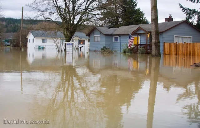 Flooded house for sale. Carnation, WA