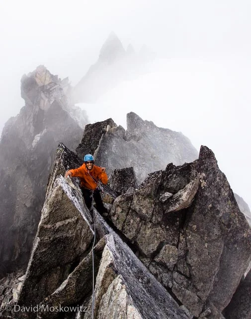 Matt nearing the summit.