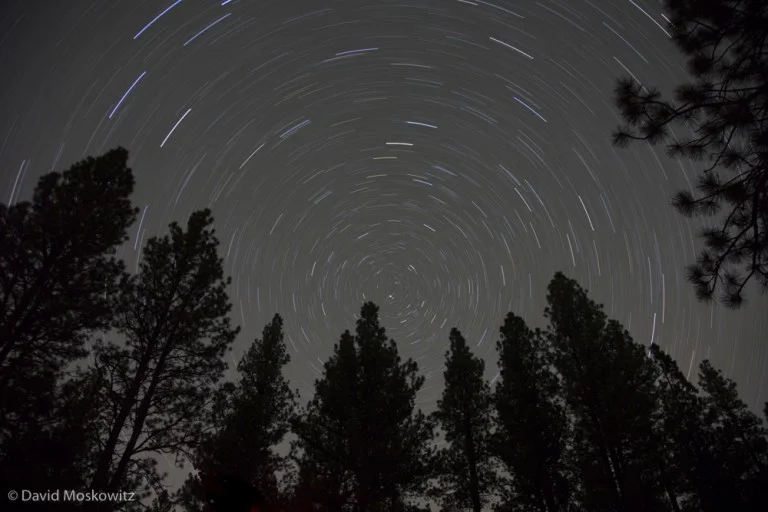 Stars fill the night sky in sparsely populated northeastern Oregon.