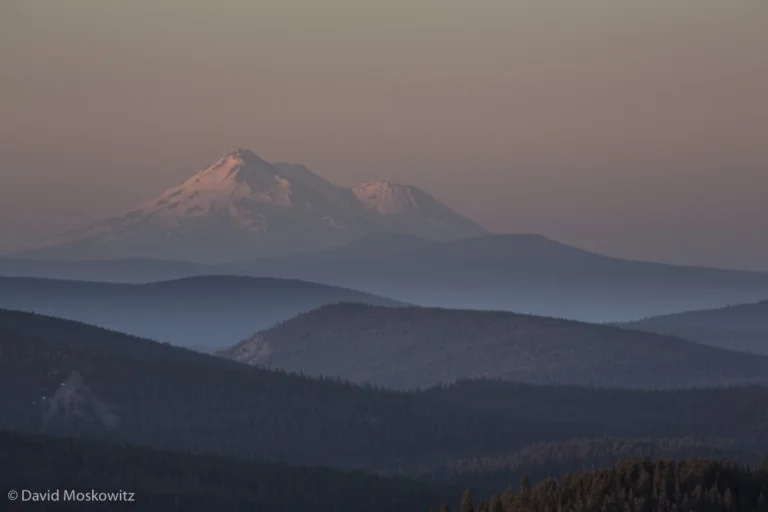 Sunrise on Mount Shasta.