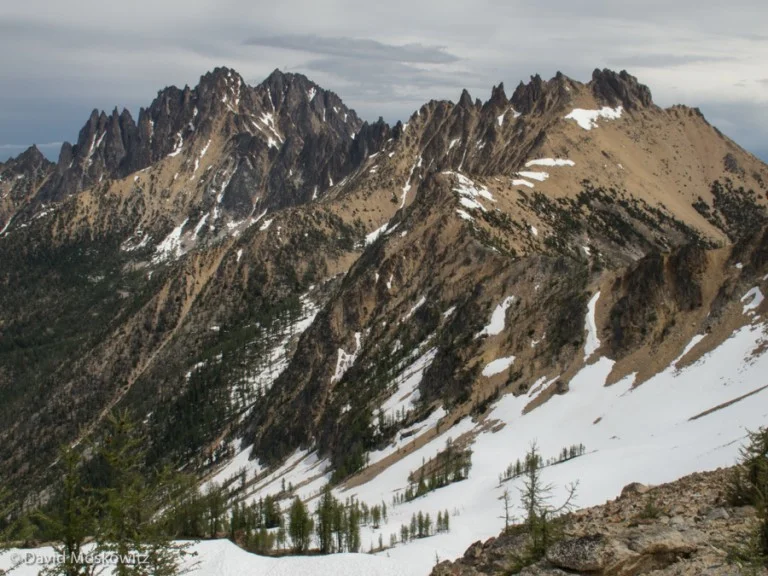 Vasiliki Ridge, Silver Star Peak, and Snagtooth Ridge as seen from the base of the base of Big Kangaroo Mountain…one of my favorite parts of the North Cascades.
