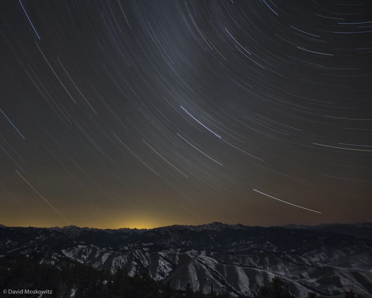 Starlight on the North Cascades…3897 second exposure, 12 degrees Fahrenheit.