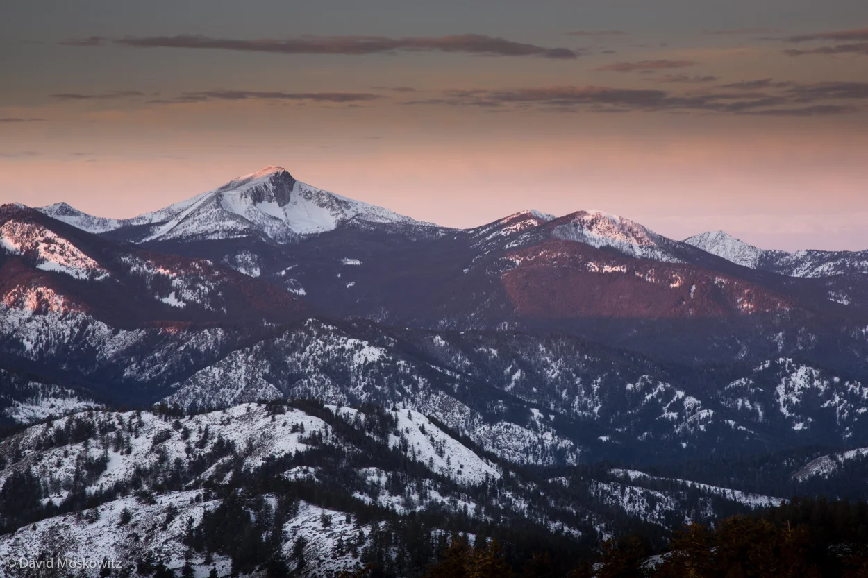 First light on Oval Peak, one of the highest summits the Lake Chelan-Sawtooth Wilderness.