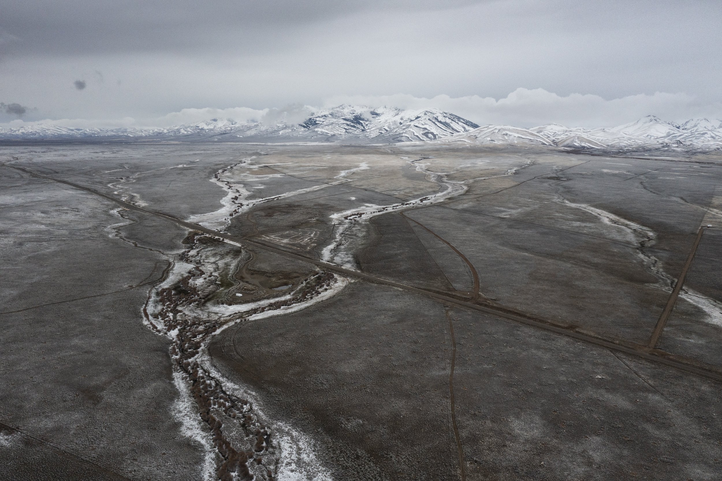 A dusting of spring snow might be all the moisture this part of the Big River watershed sees all year here in northern Nevada.