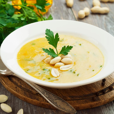 PEANUT, QUINOA AND CHICKEN SOUP