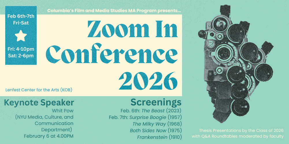 “Trans Media(tions)”:  Keynote at the Columbia University Zoom-In Conference, NYC
