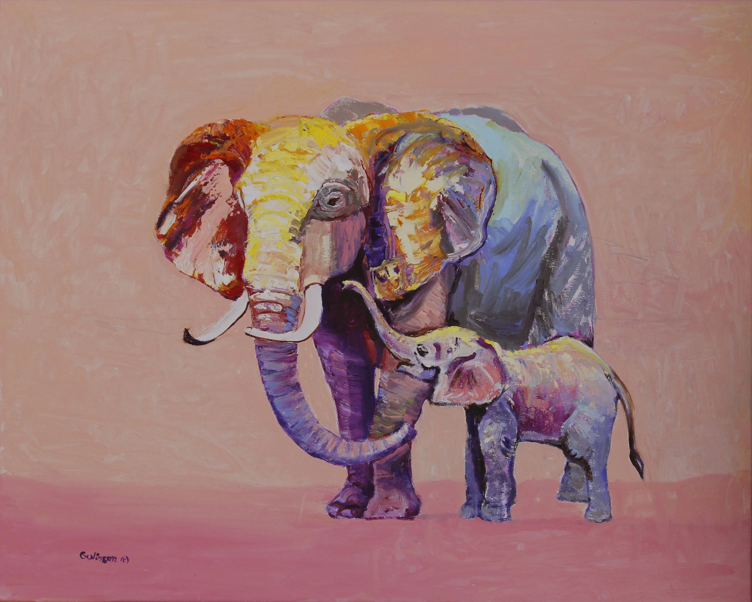 Mother's Day   24x30  oil  Original NFS    Prints May Be Available