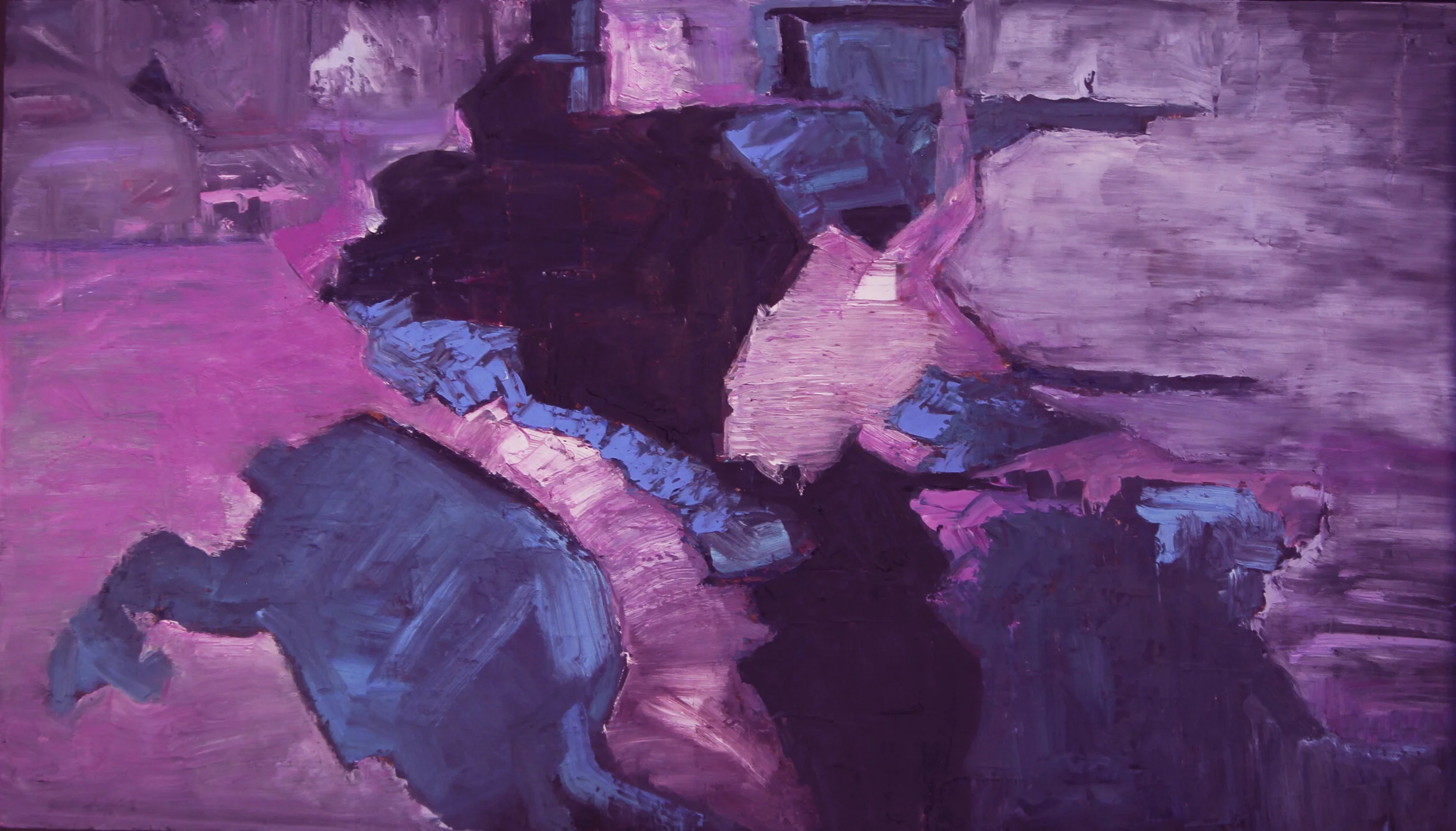 Atlantis   24x42  oil   On Linen  Framed  $5000