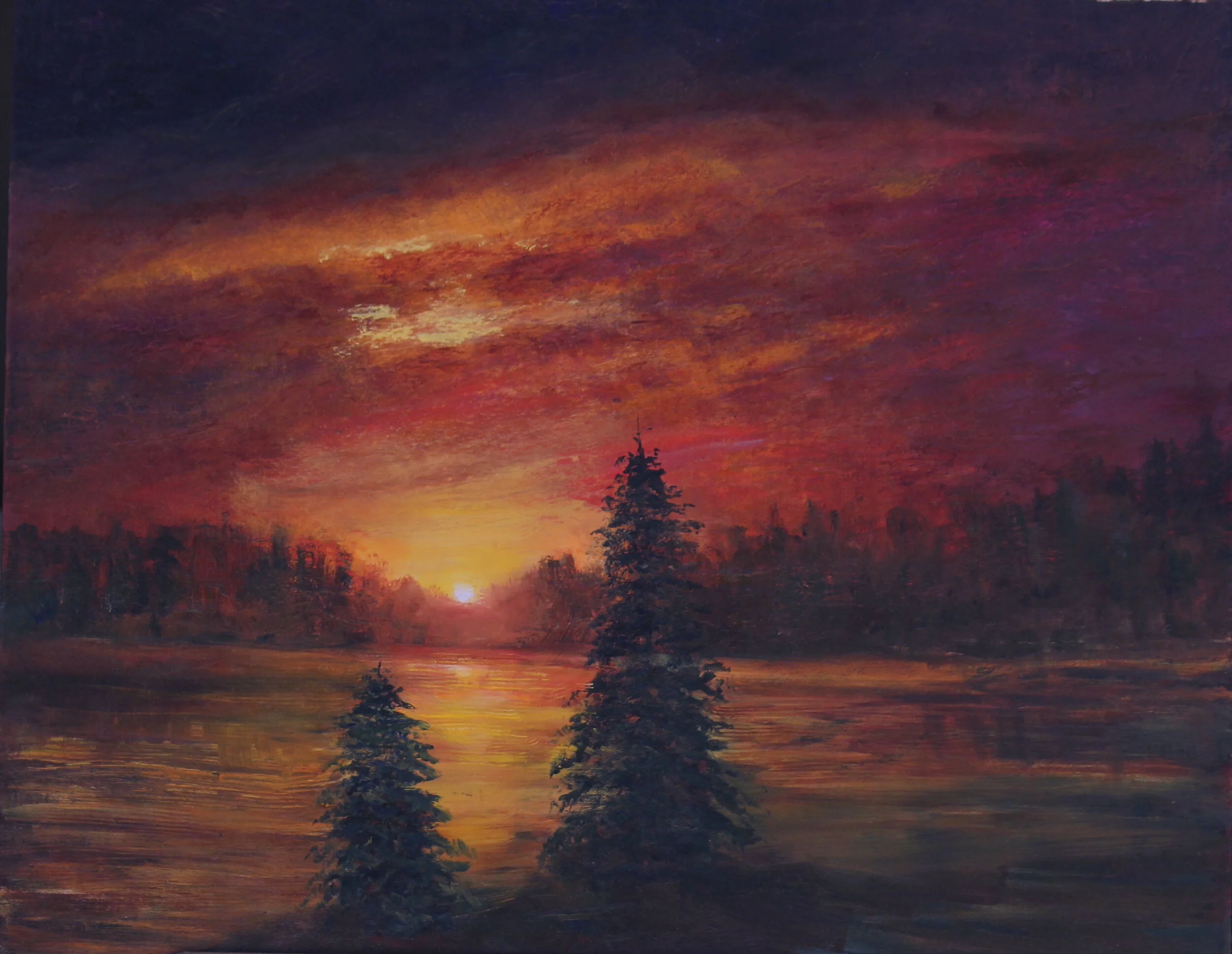 Twin Sentinels   24x30  oil  On Linen On Panel  Unframed  $3600