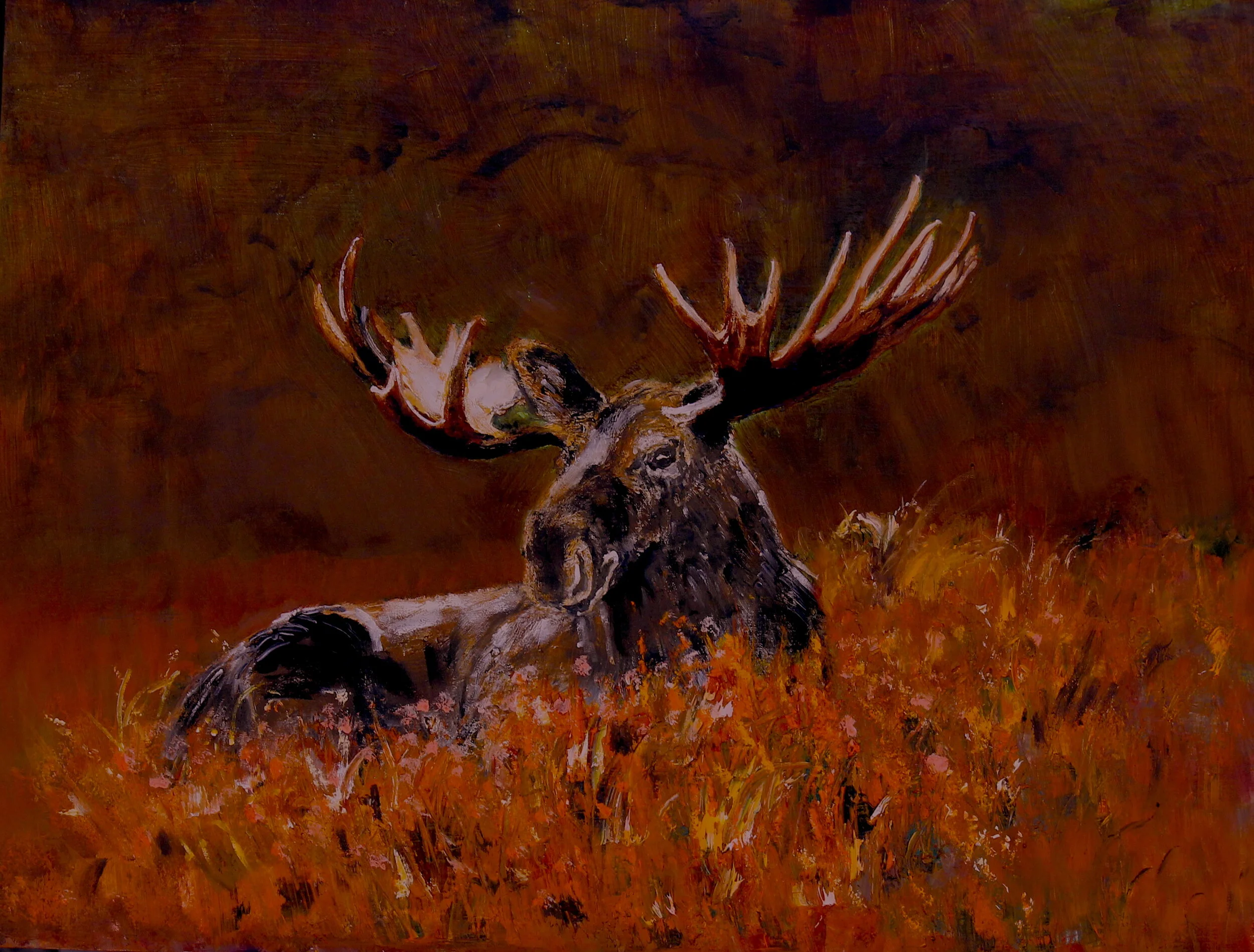 In His Field Of Dreams  24x31  oil -On Linen Canvas  Framed  