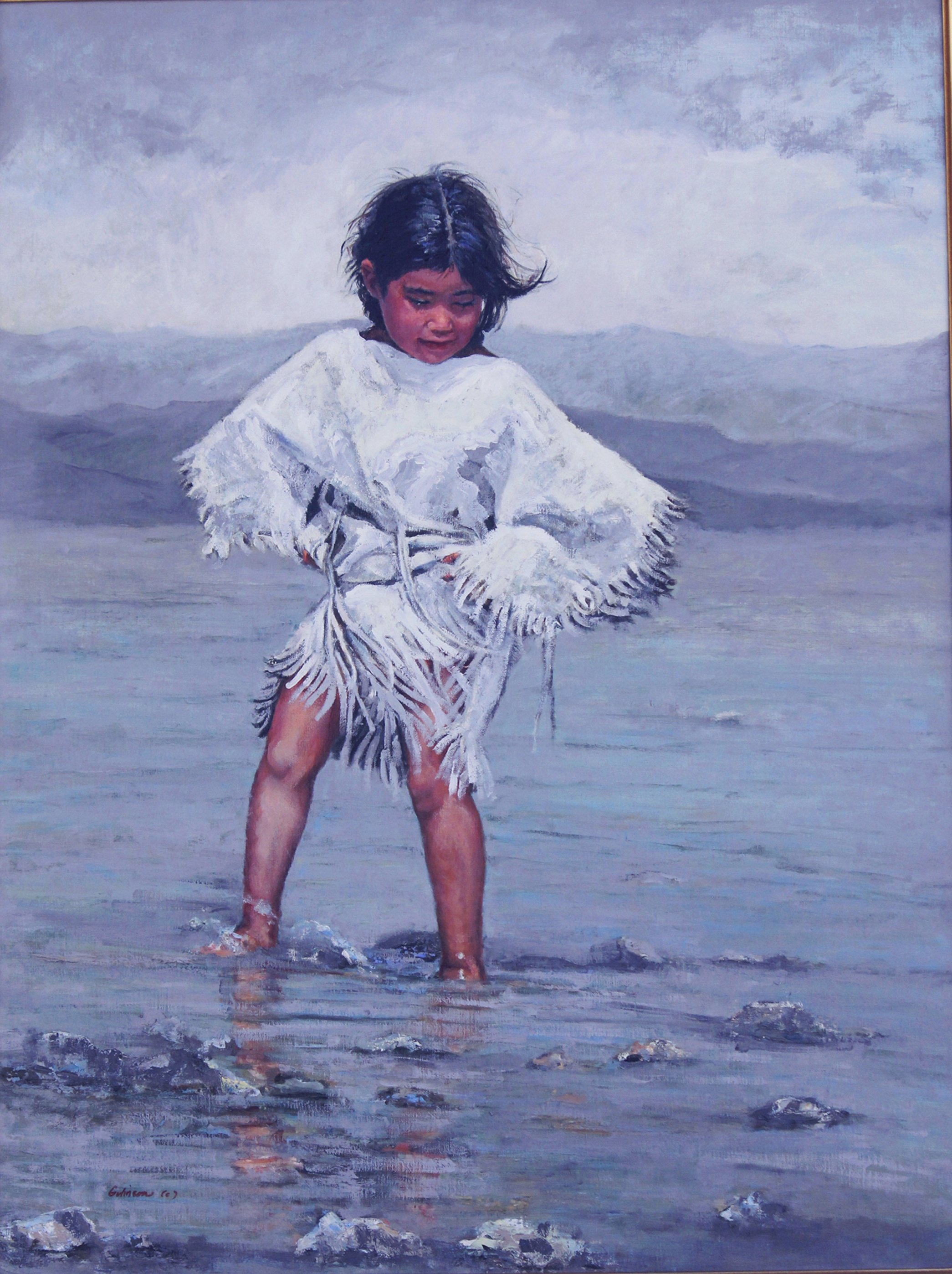 Lakota Innocent   40x30  oil  On Linen  Framed  $6000