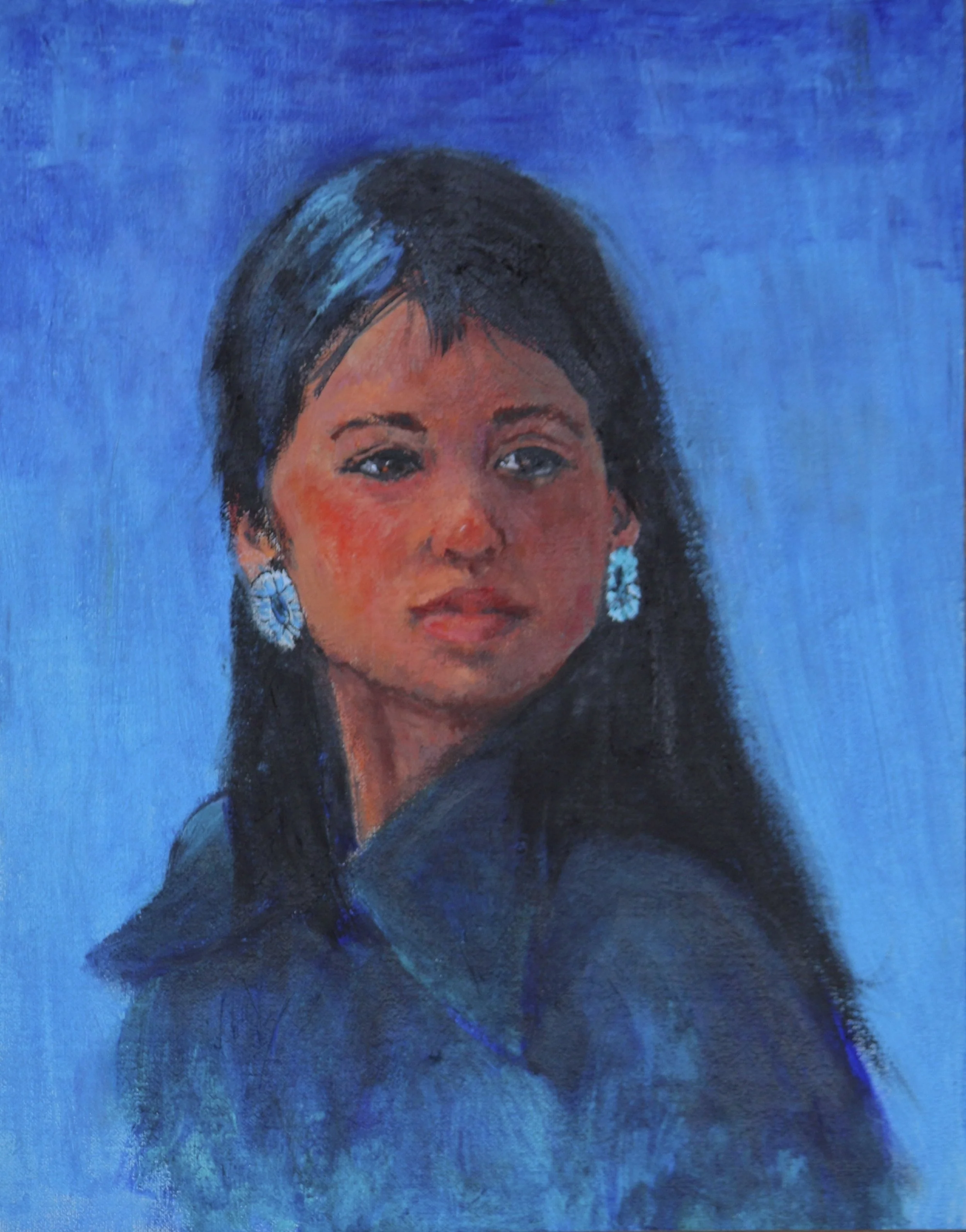 Native Pride   14x11  oil  On Linen Framed  $800