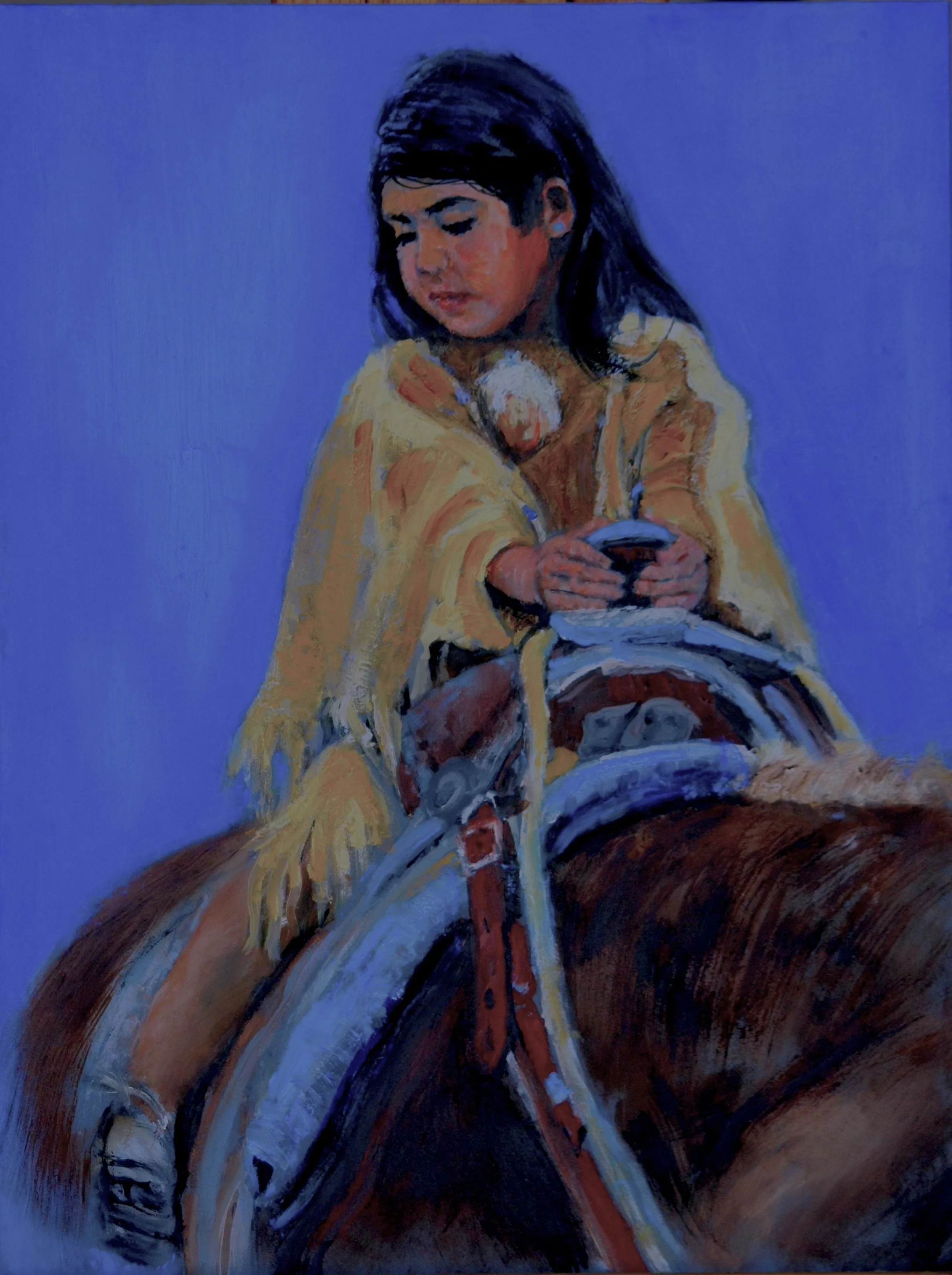 A Long Way Down   24x12  oil On Linen   Framed  $1500