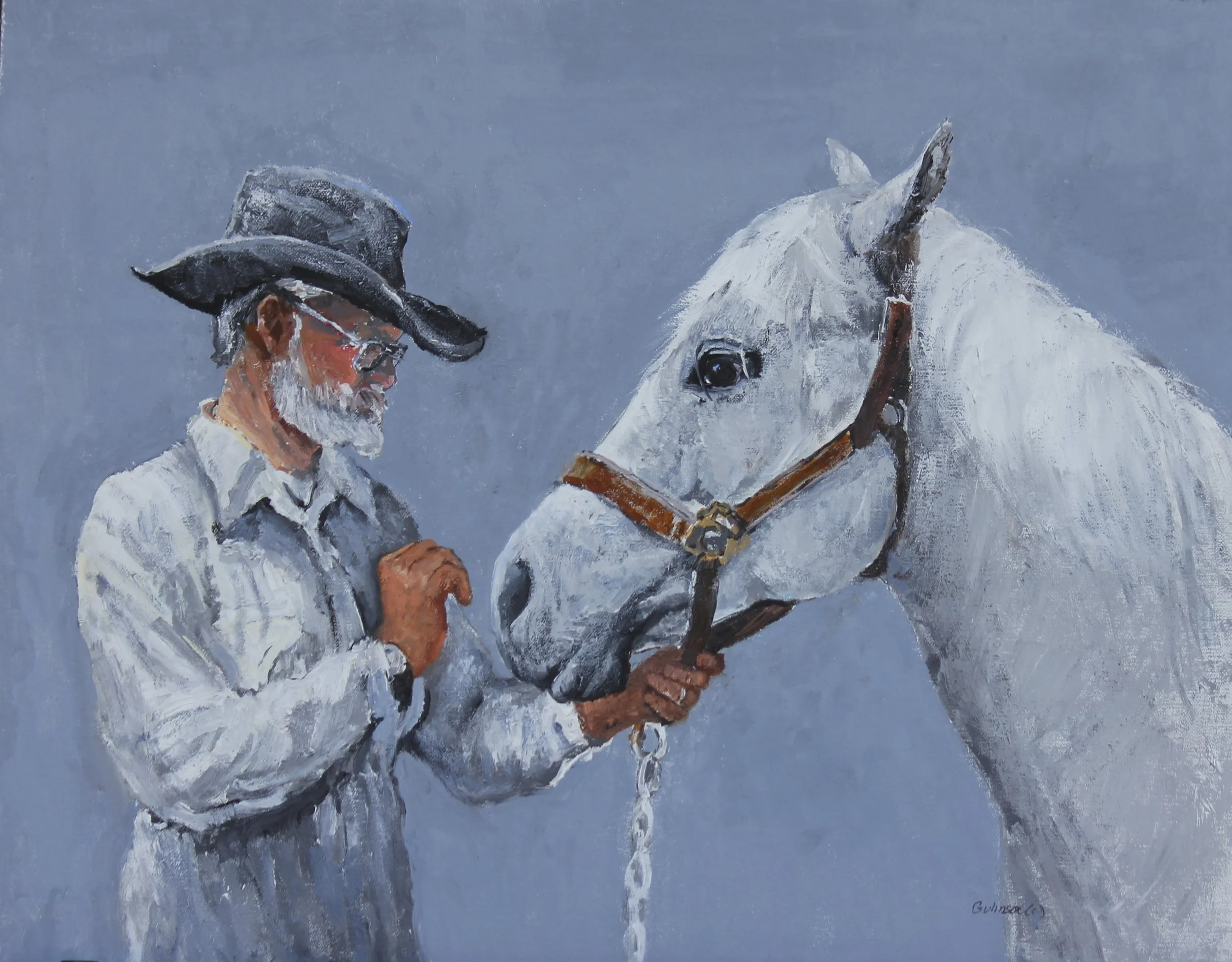 Time Out For  "Snowbird"   16x20   oil  On Linen On Panel  Unframed  $1600