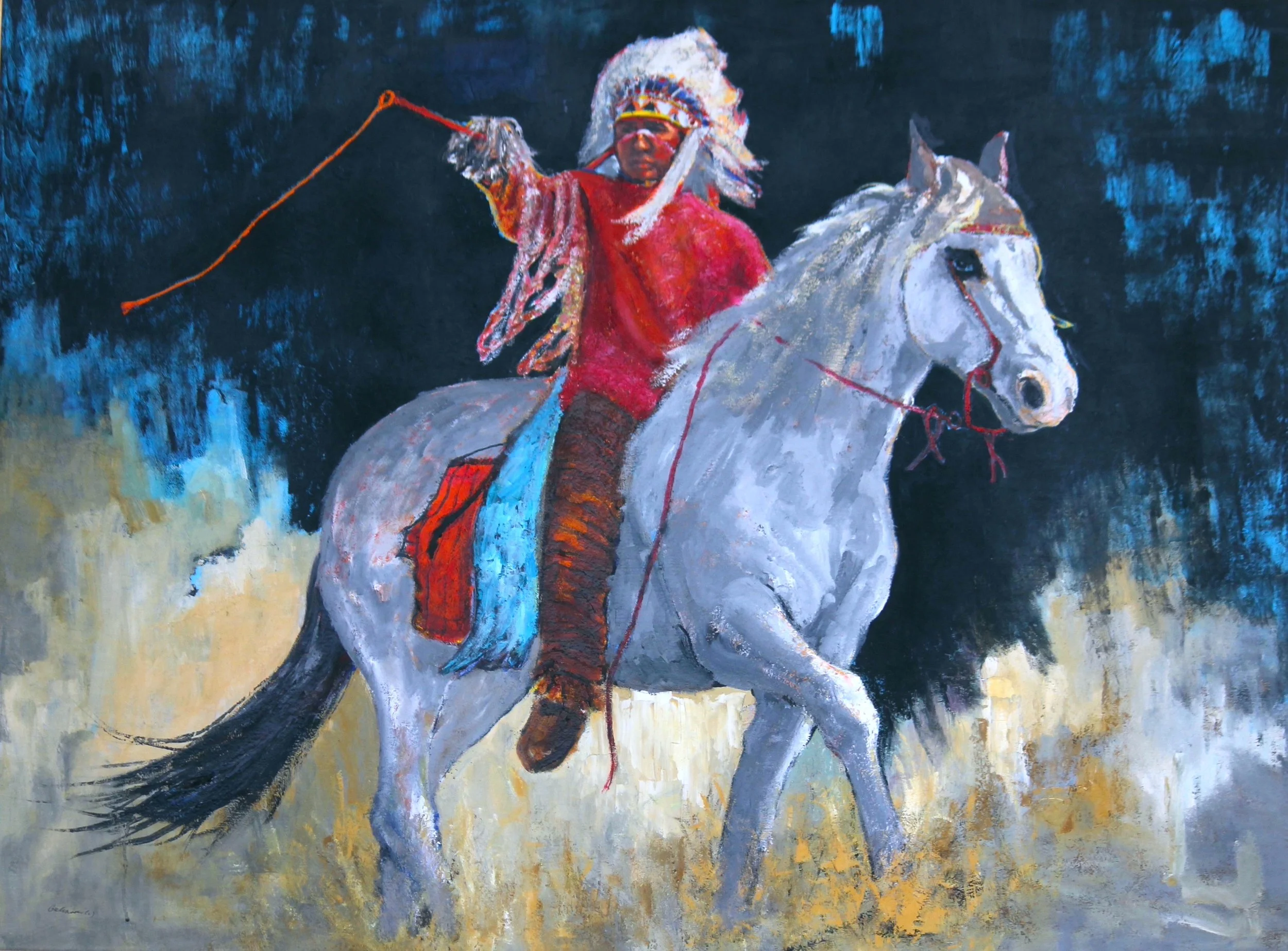 His World 36x48  oil  On Linen  Framed  $8600