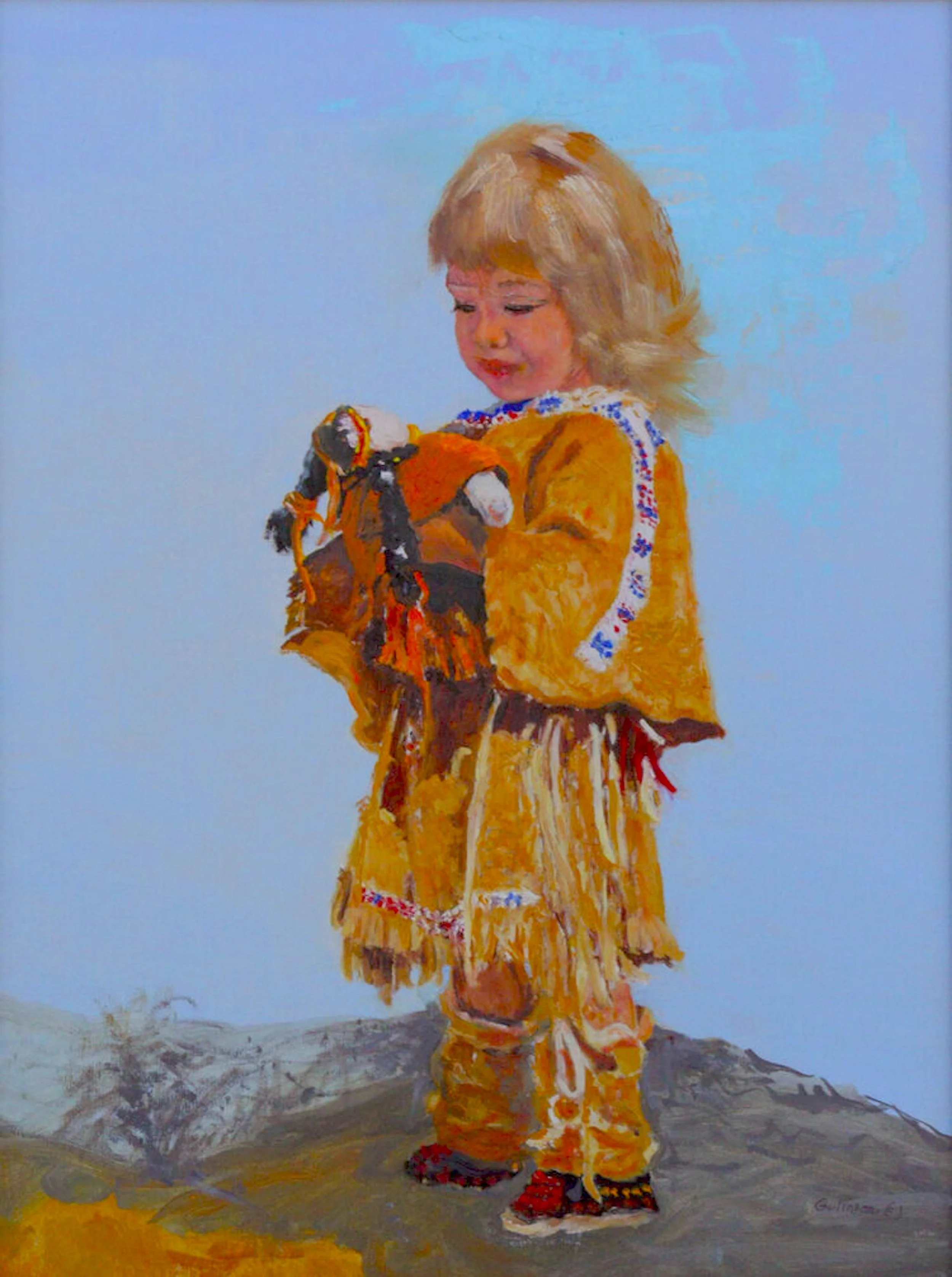 Blended Cultures   24x18   oil On Linen  Framed  $2100