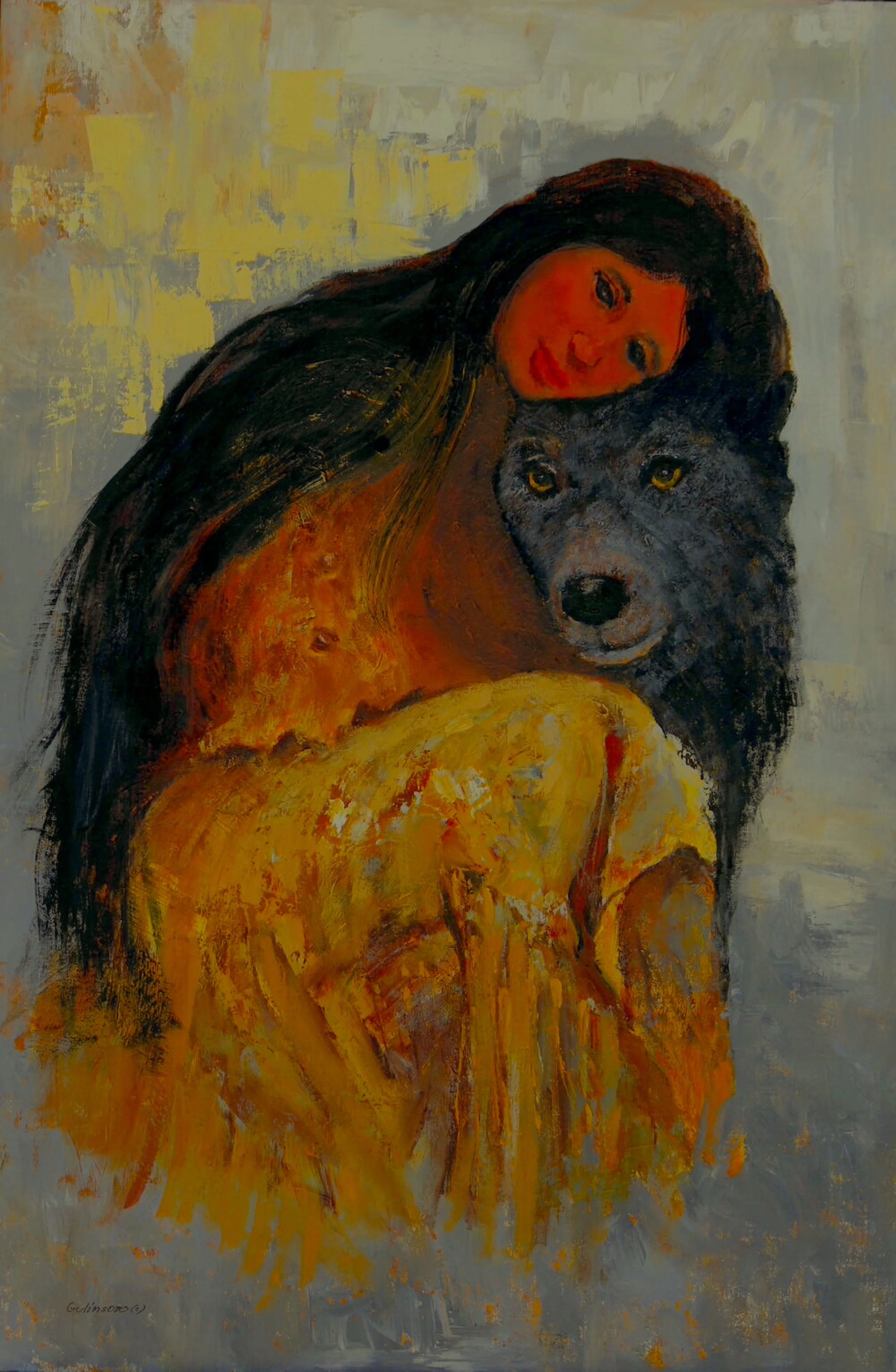 Old Friends  36x26    Oil On Linen Framed  $4700