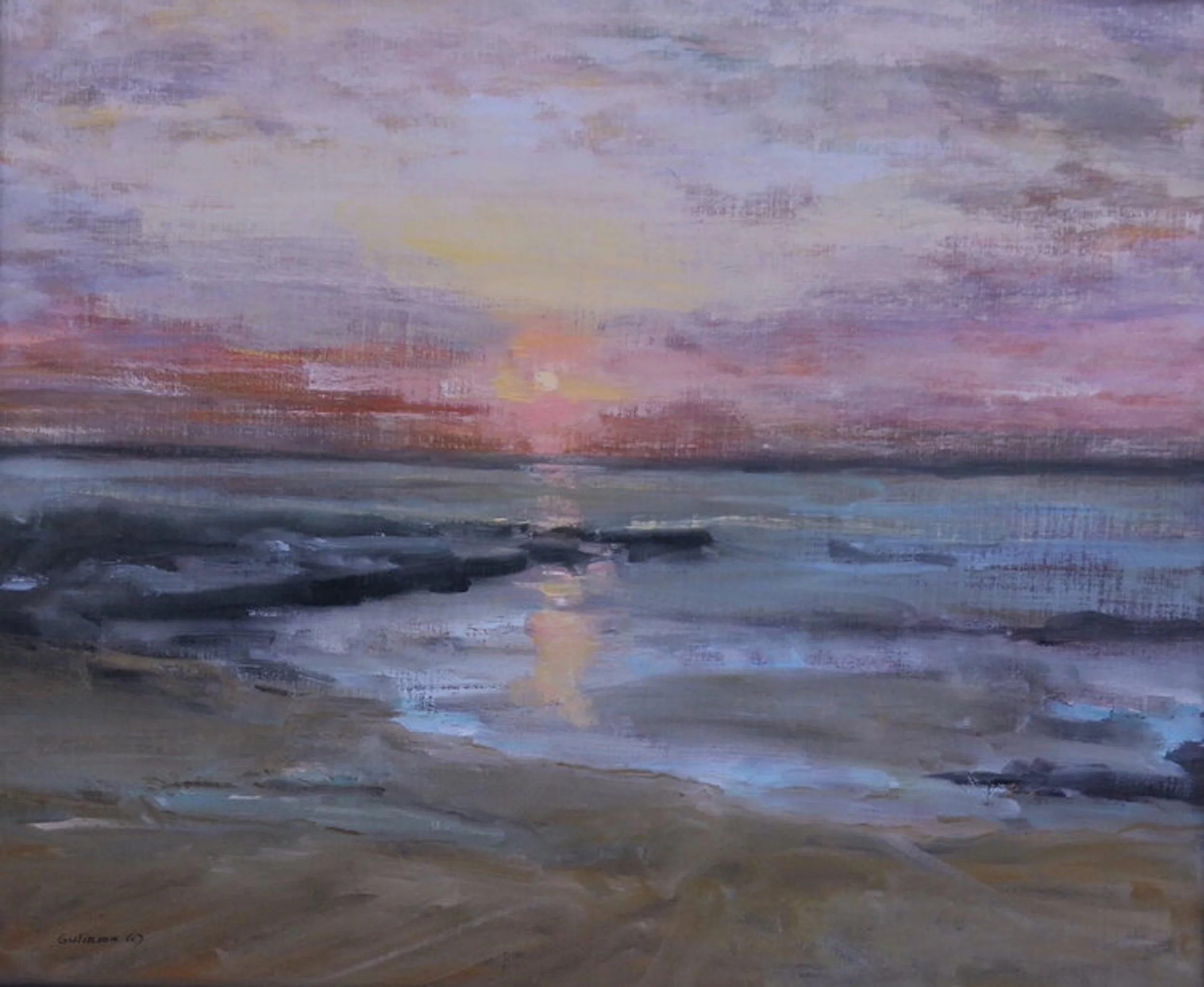 The Lonely Beach  20x24   oil  On Linen On Panel Unframed  $2400