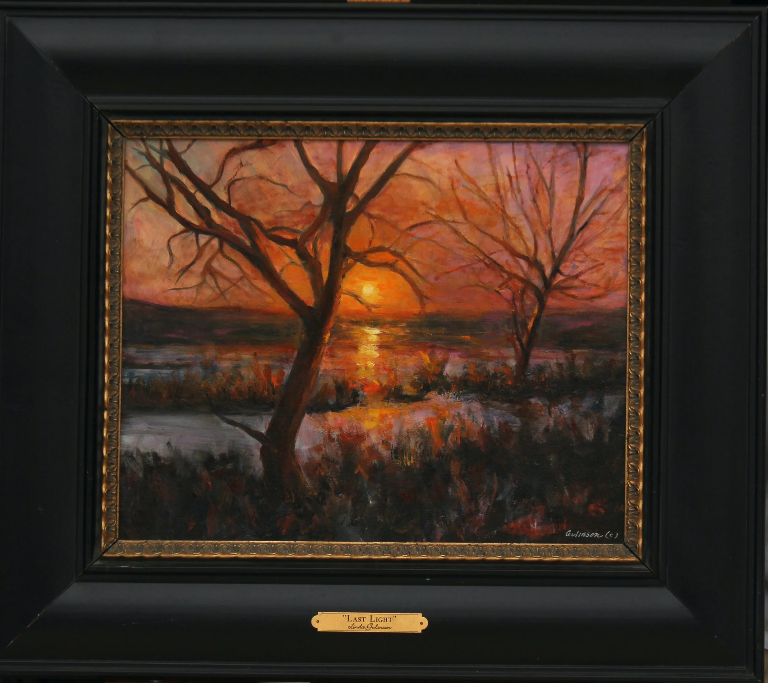 Last Light  16"x20"   oil  OnLinen  Framed  $1700  