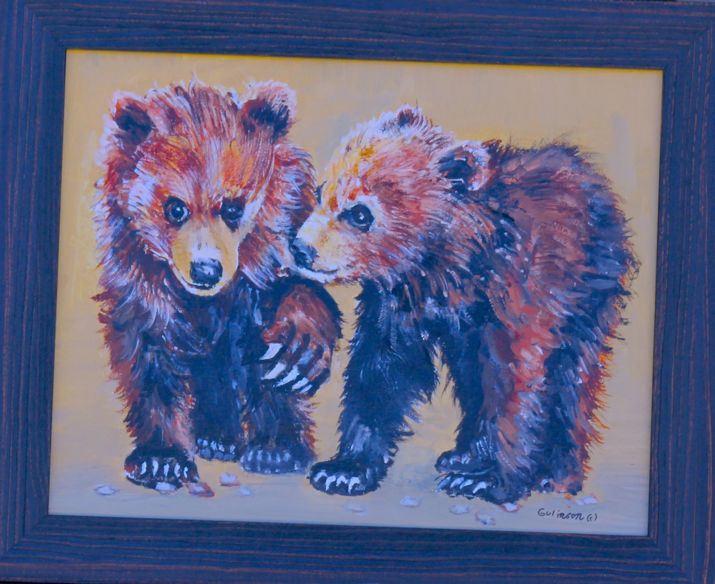 Double Trouble   oil Linen Canvas Framed  