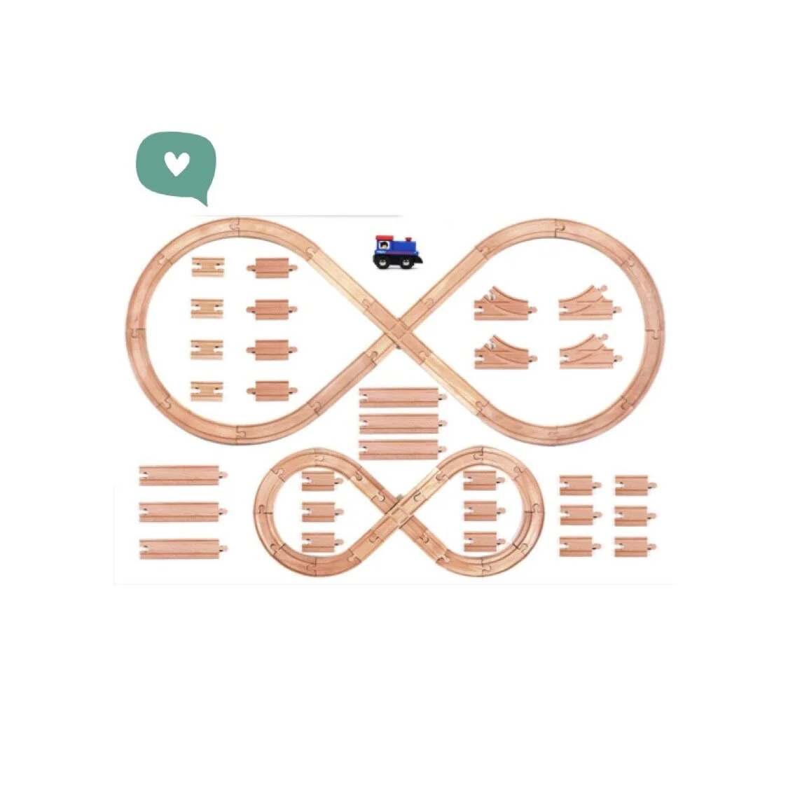 tiny conductors train set