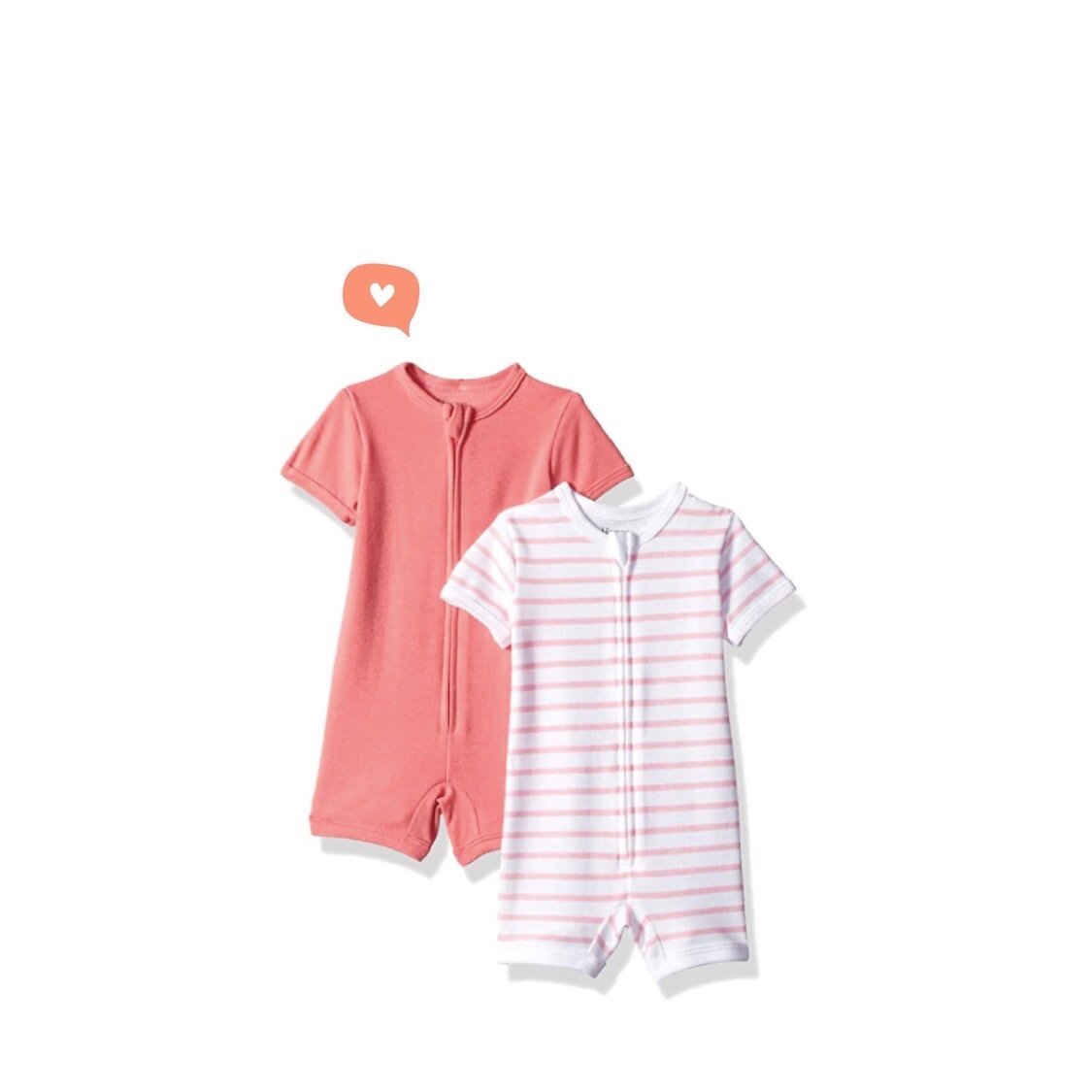 Hanes Ultimate Baby Zippin 2 Pack Rompers